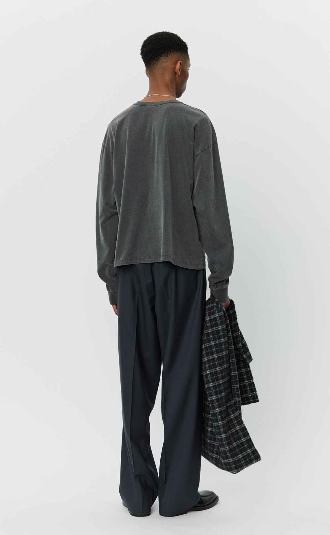 Relaxed LS Tee - Washed Graphite
