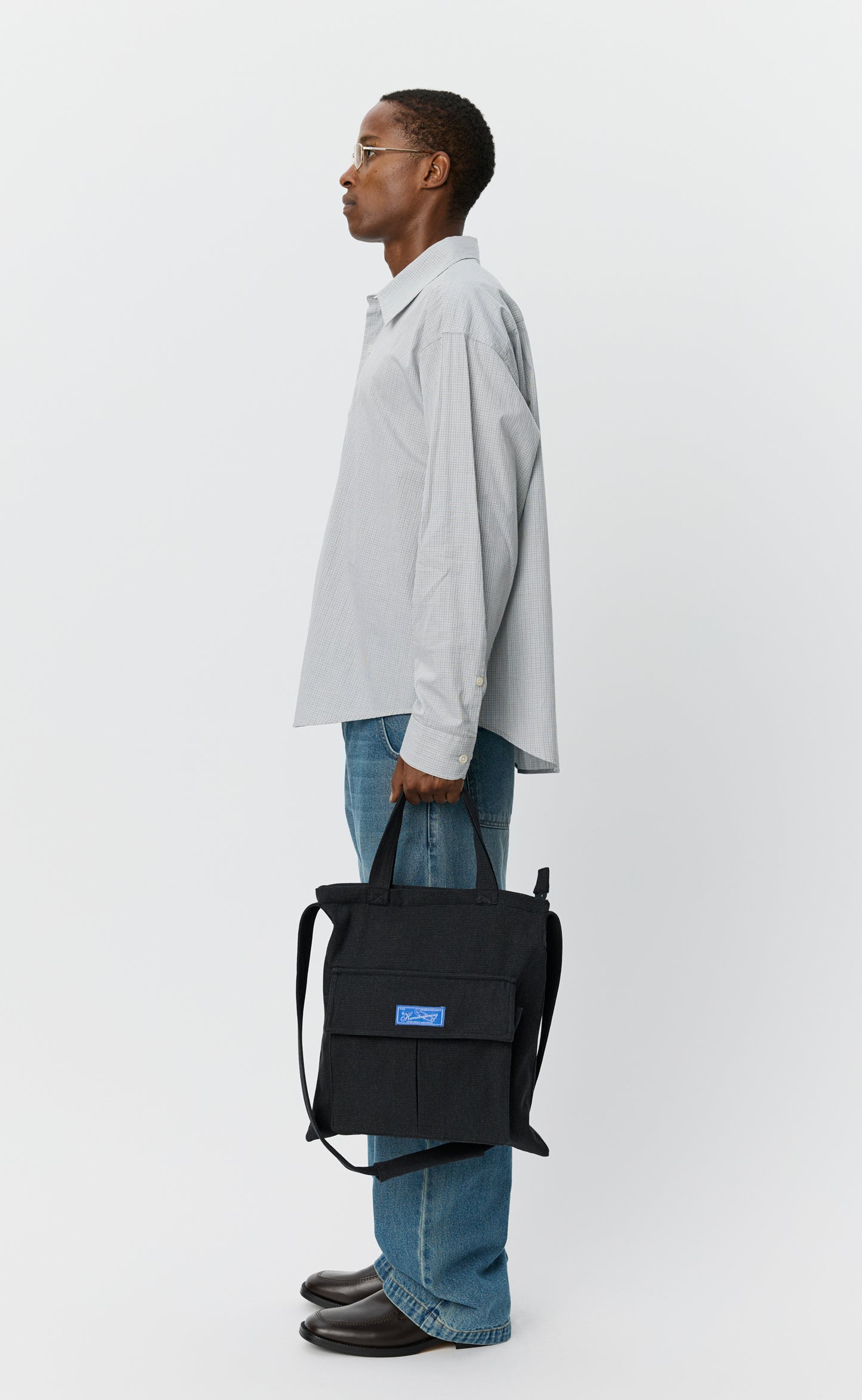 Routine Shoulder Bag - Grey Speckle Canvas
