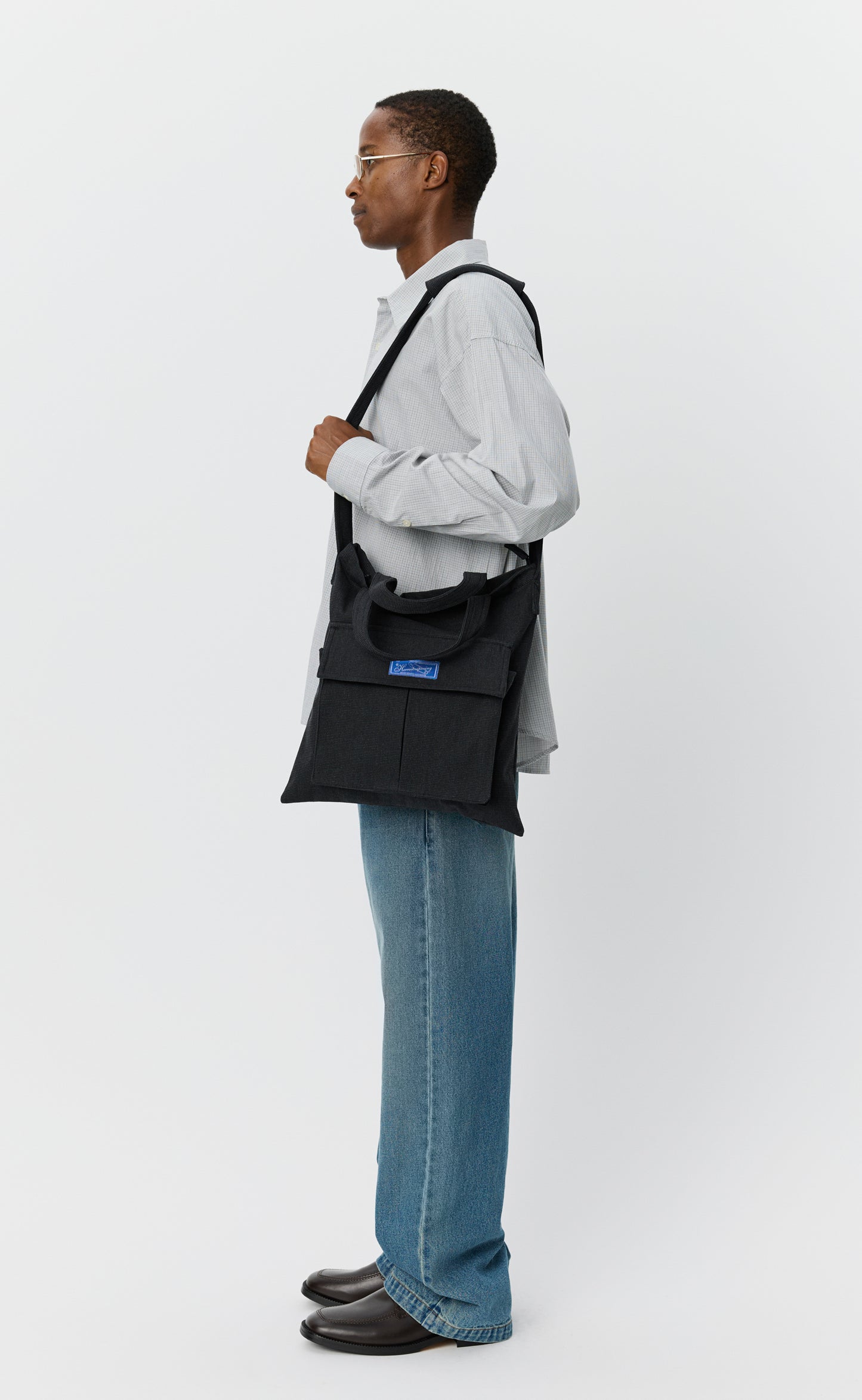 Routine Shoulder Bag - Grey Speckle Canvas