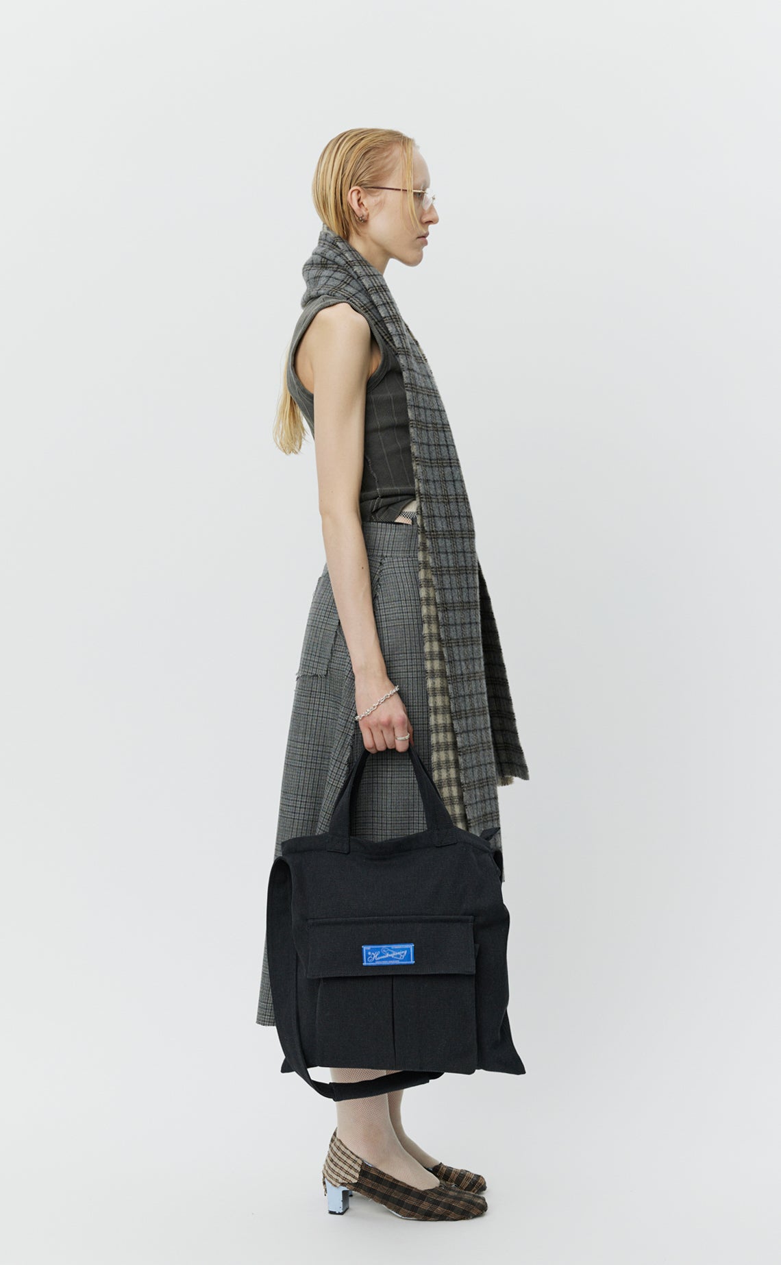 Routine Shoulder Bag - Grey Speckle Canvas