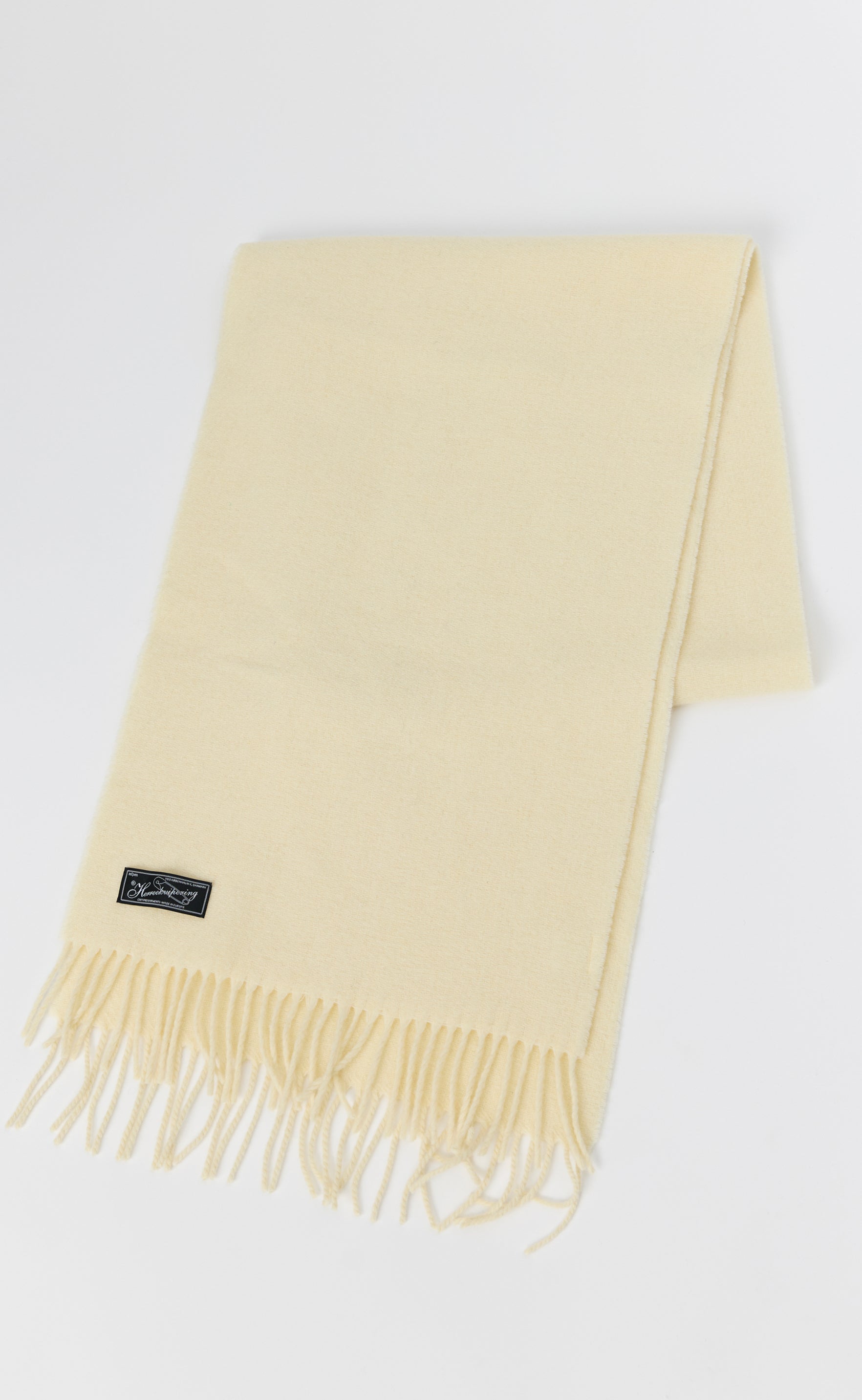 Facade Fringe Scarf - Plain Ivory – mfpen