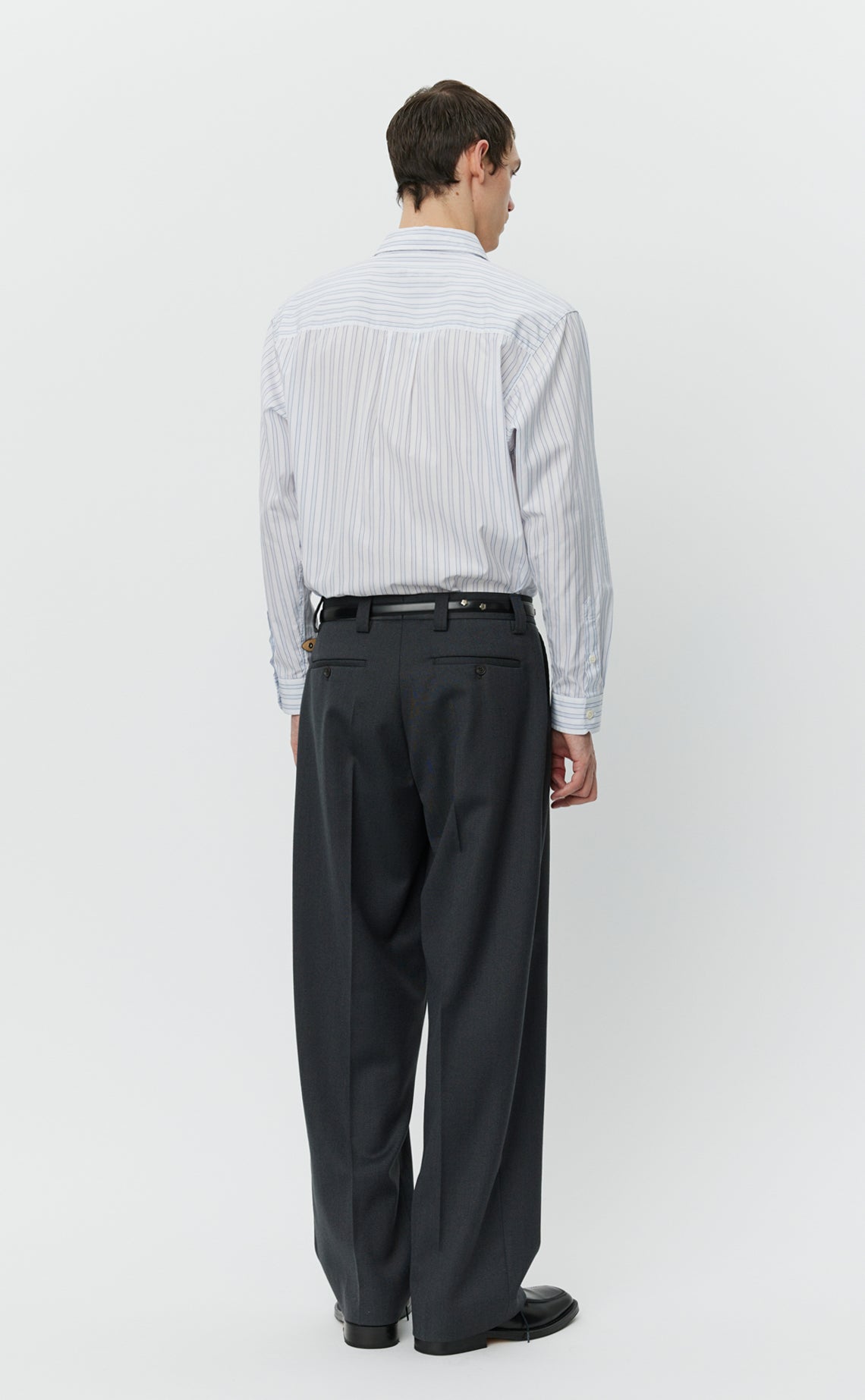 Service Trousers - Grey Twill Wool