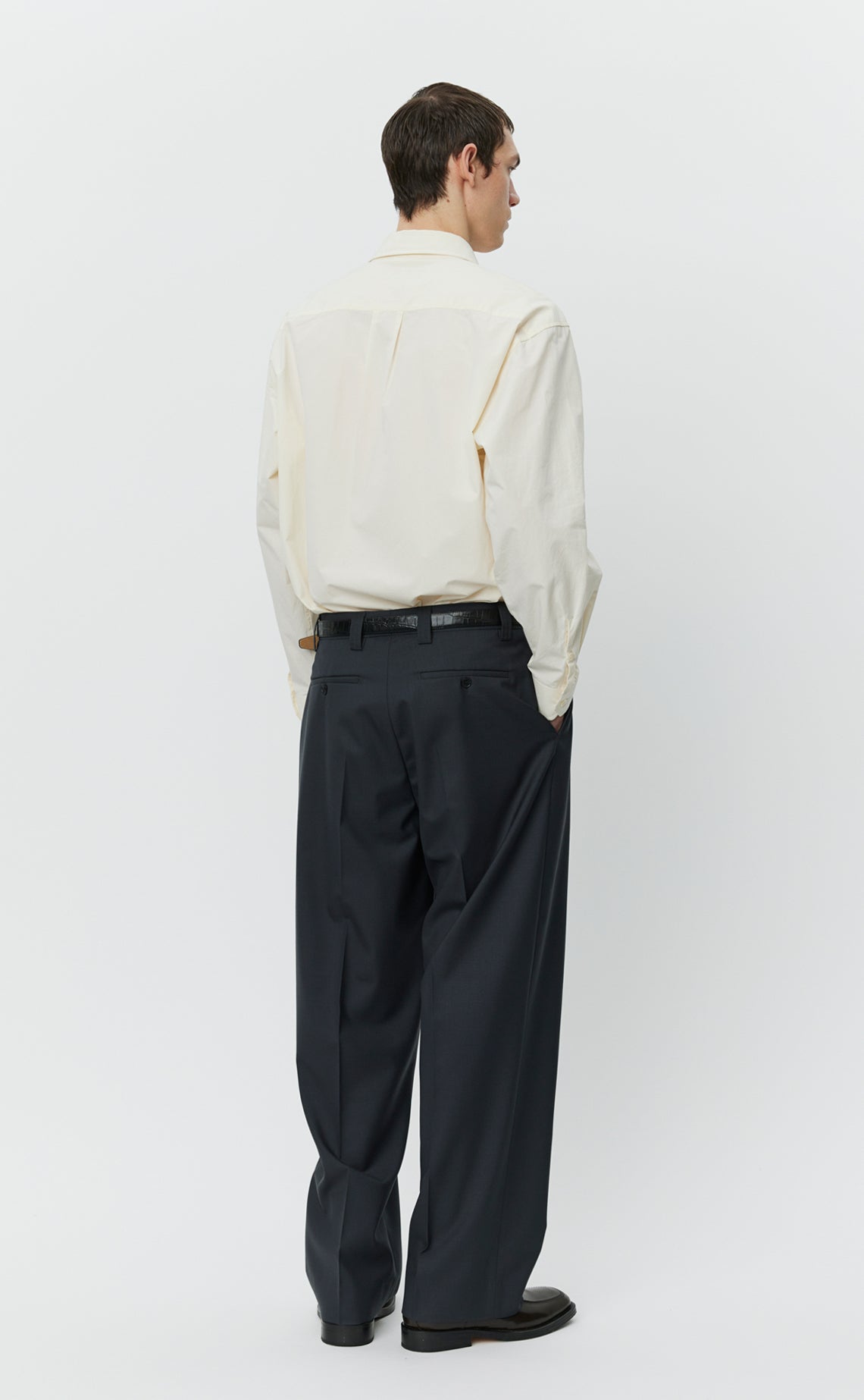 Service Trousers - Solid Grey Wool
