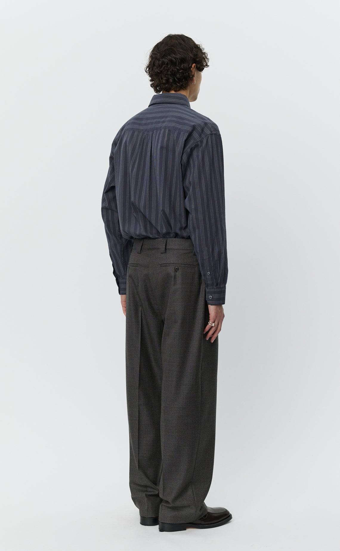 Service Trousers - Warm Grey Twist Wool