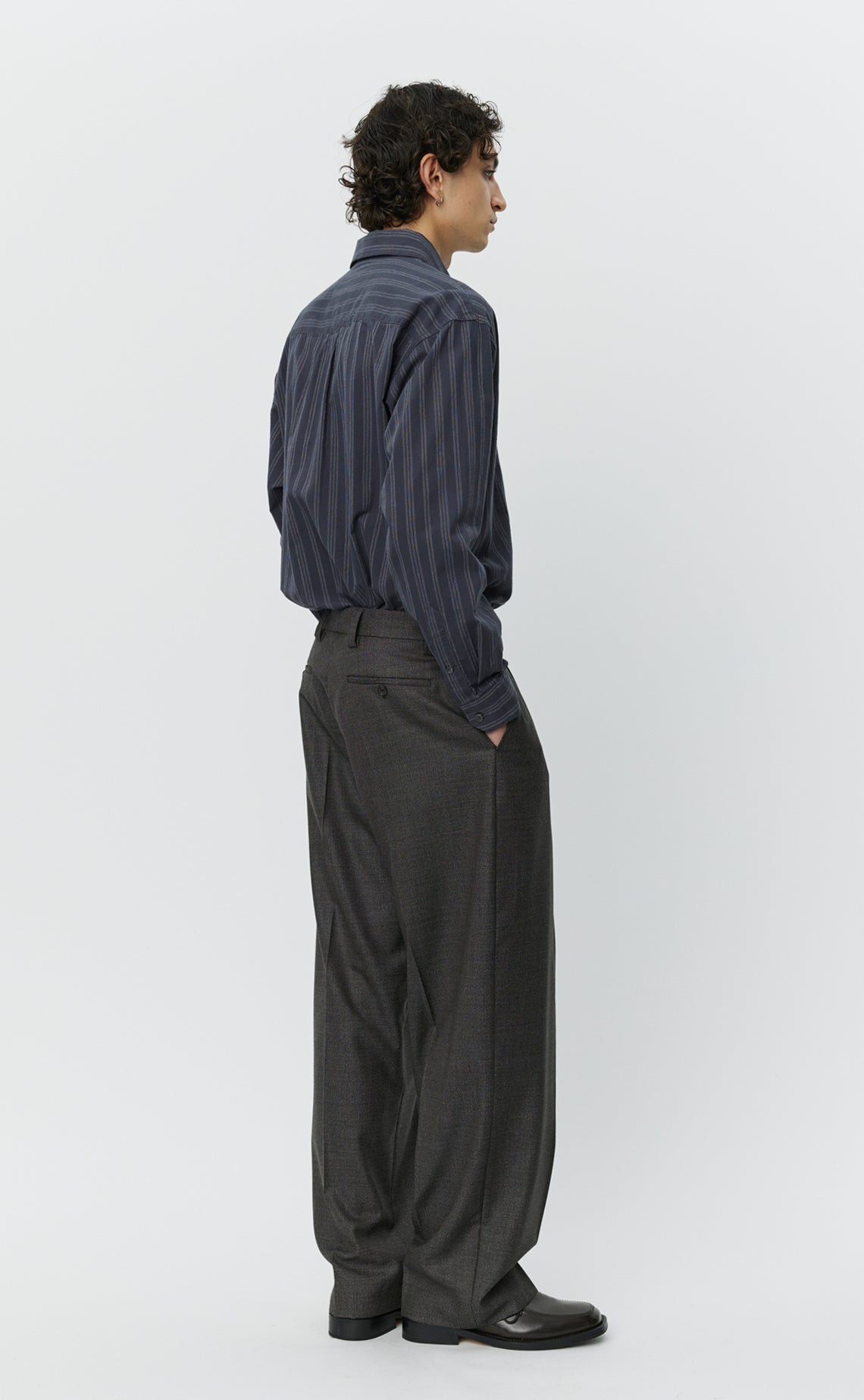 Service Trousers - Warm Grey Twist Wool