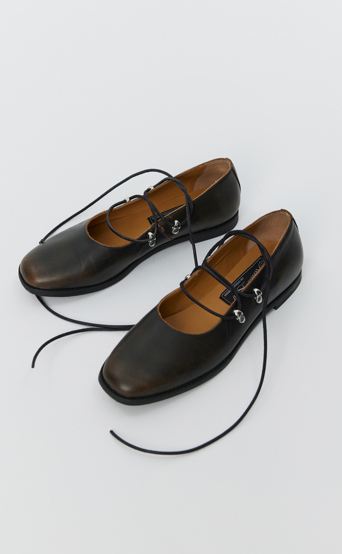 Laced Ballerina - Vintage Brown