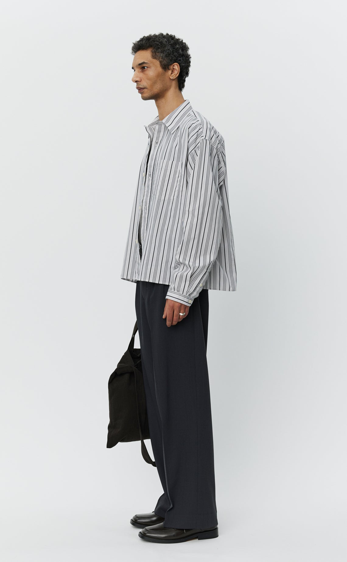 Snooze Shirt - Grey Raised Stripe