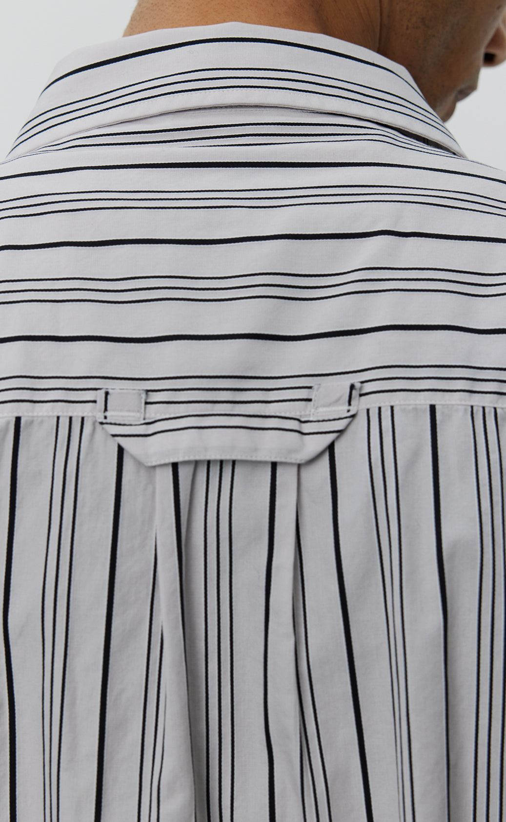 Snooze Shirt - Grey Raised Stripe