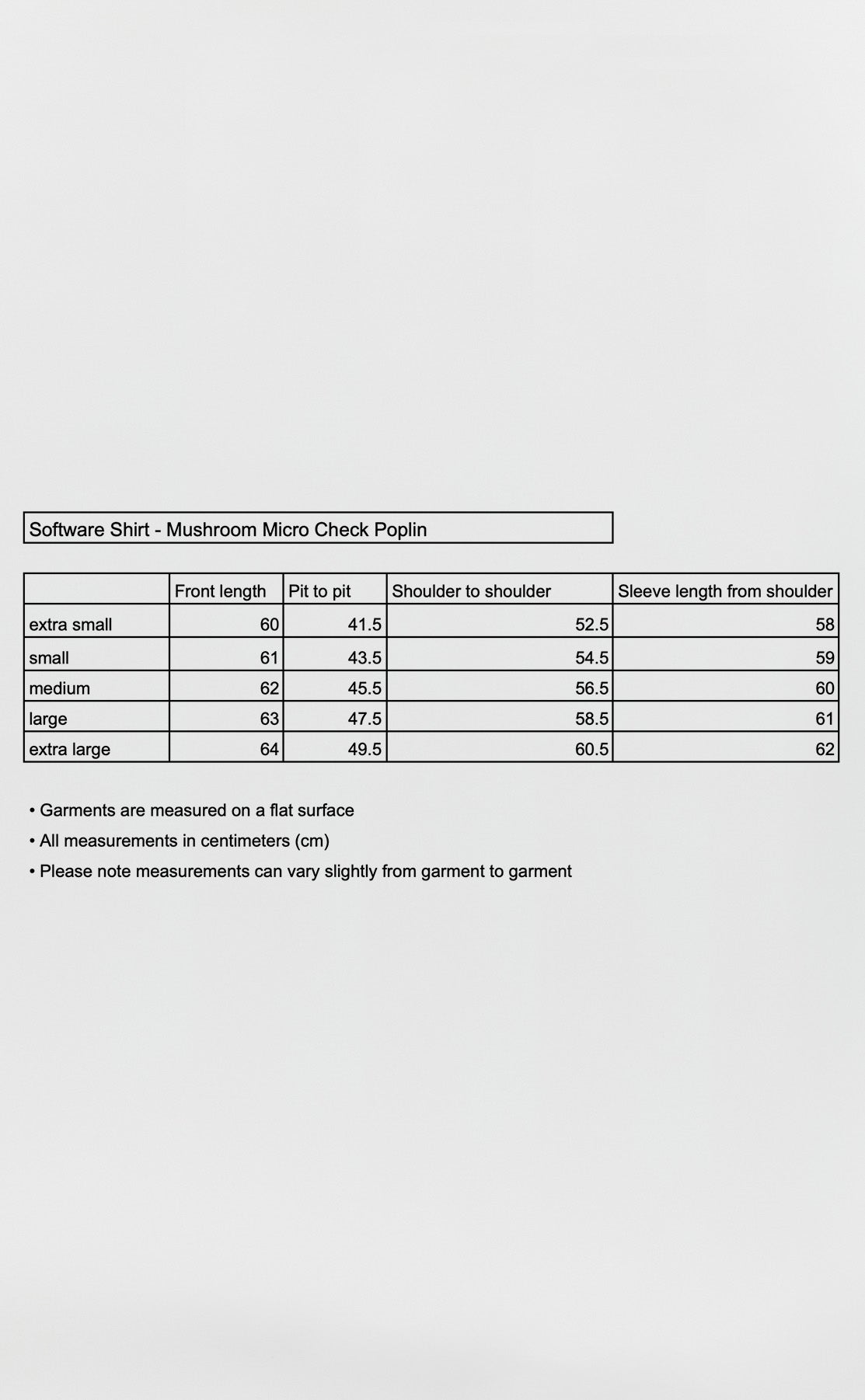 Software Shirt - Mushroom Micro Check Poplin