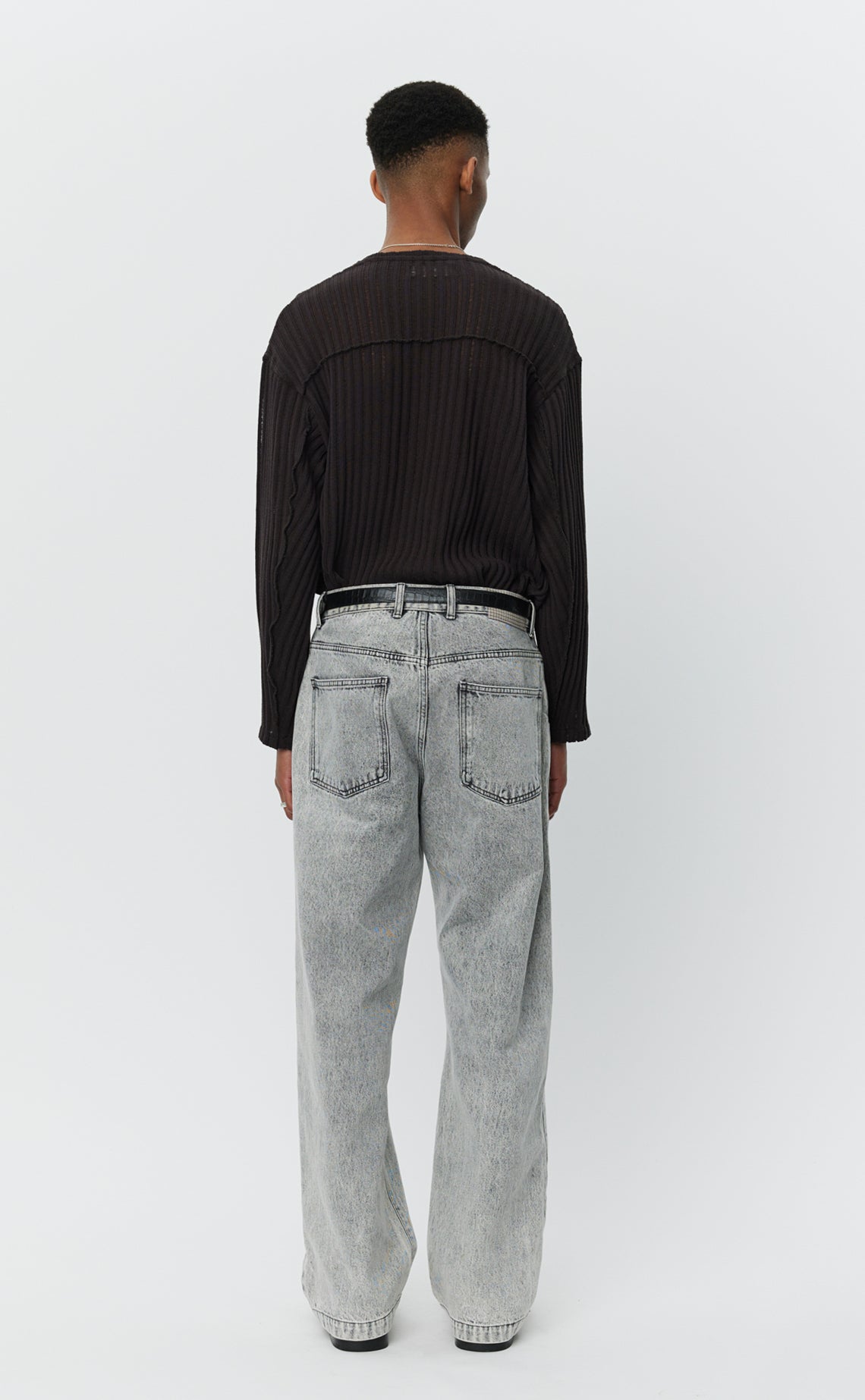 Straight Cut Jeans - Acid Wash