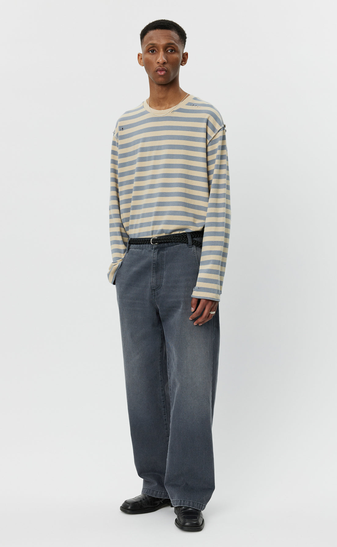 Straight Cut Jeans - Washed Slate