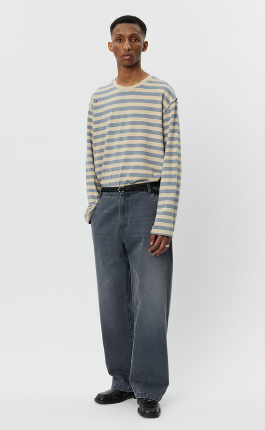 Straight Cut Jeans - Washed Slate