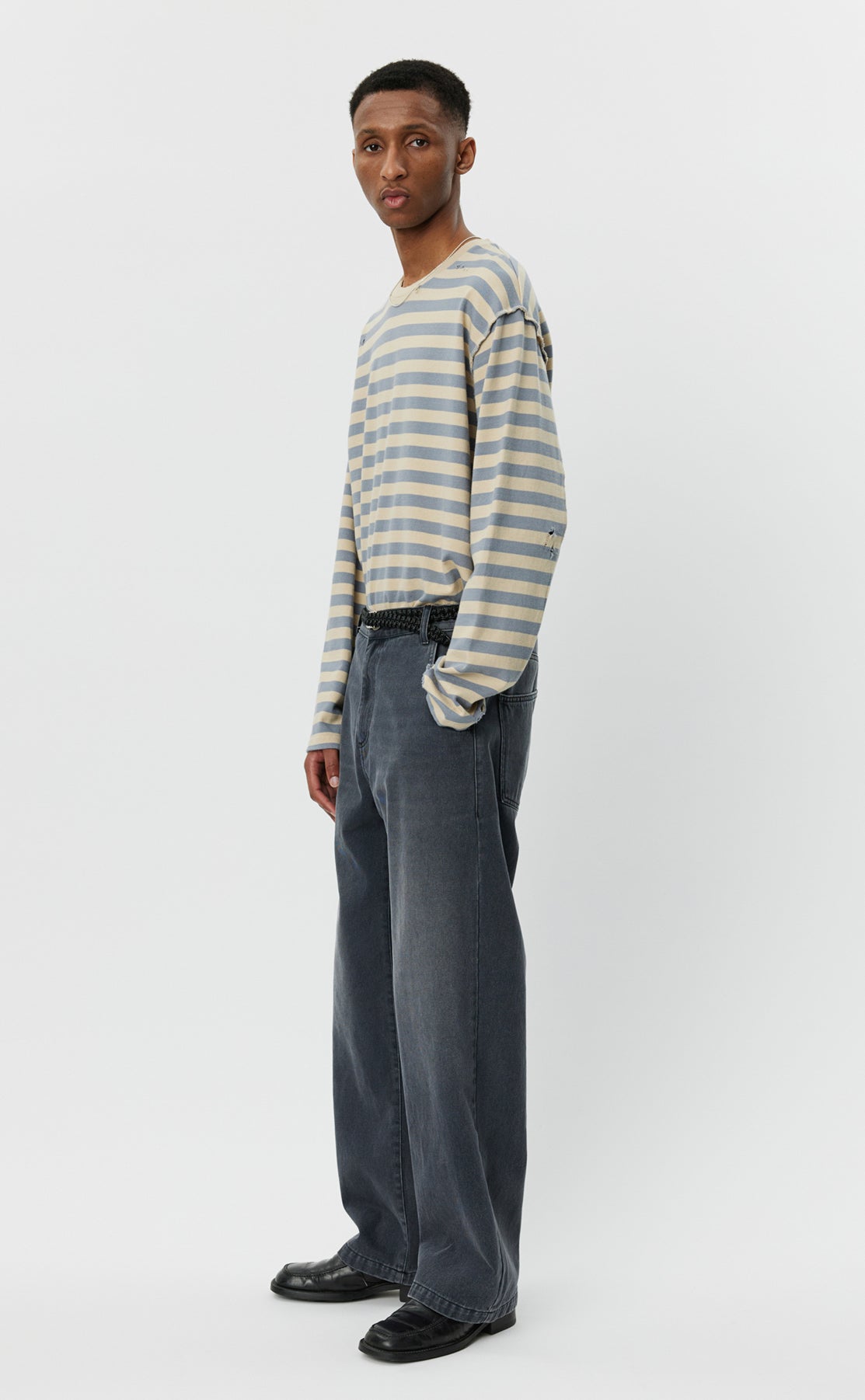 Straight Cut Jeans - Washed Slate