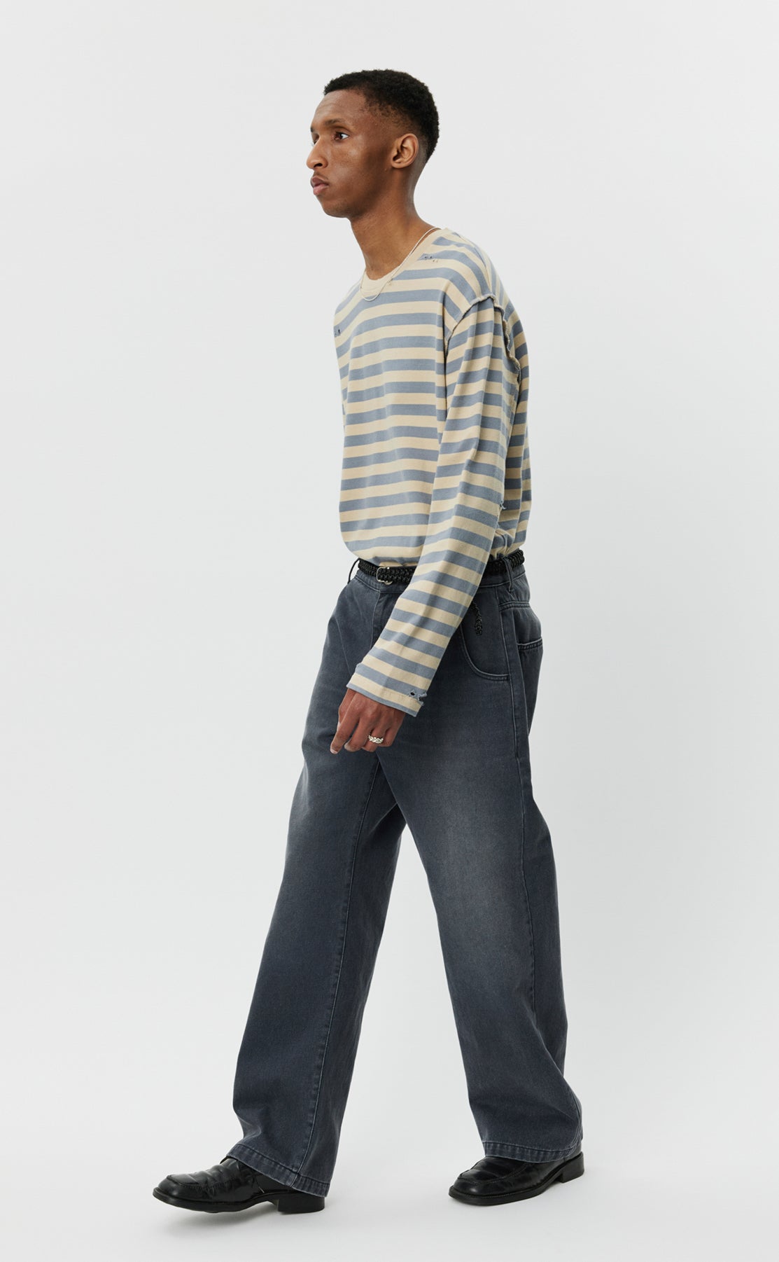 Straight Cut Jeans - Washed Slate