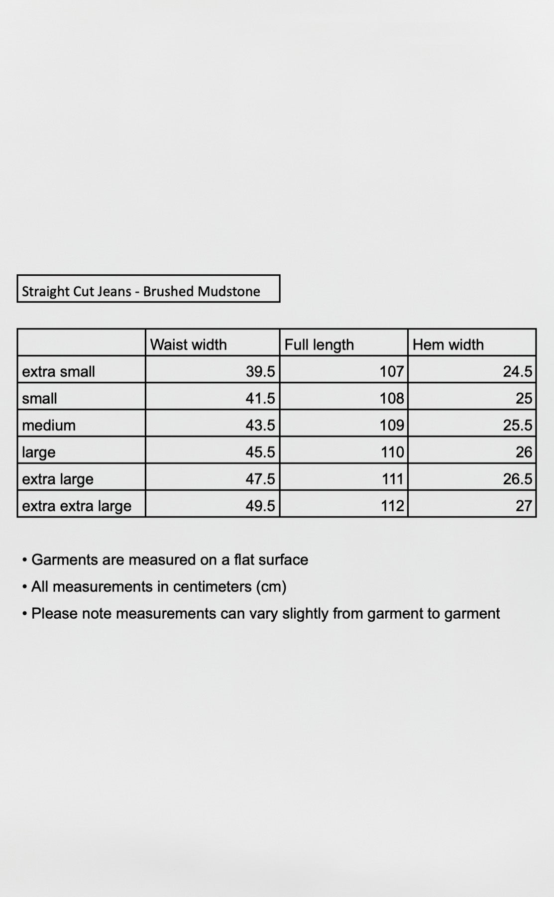 Straight Cut Jeans - Brushed Mudstone