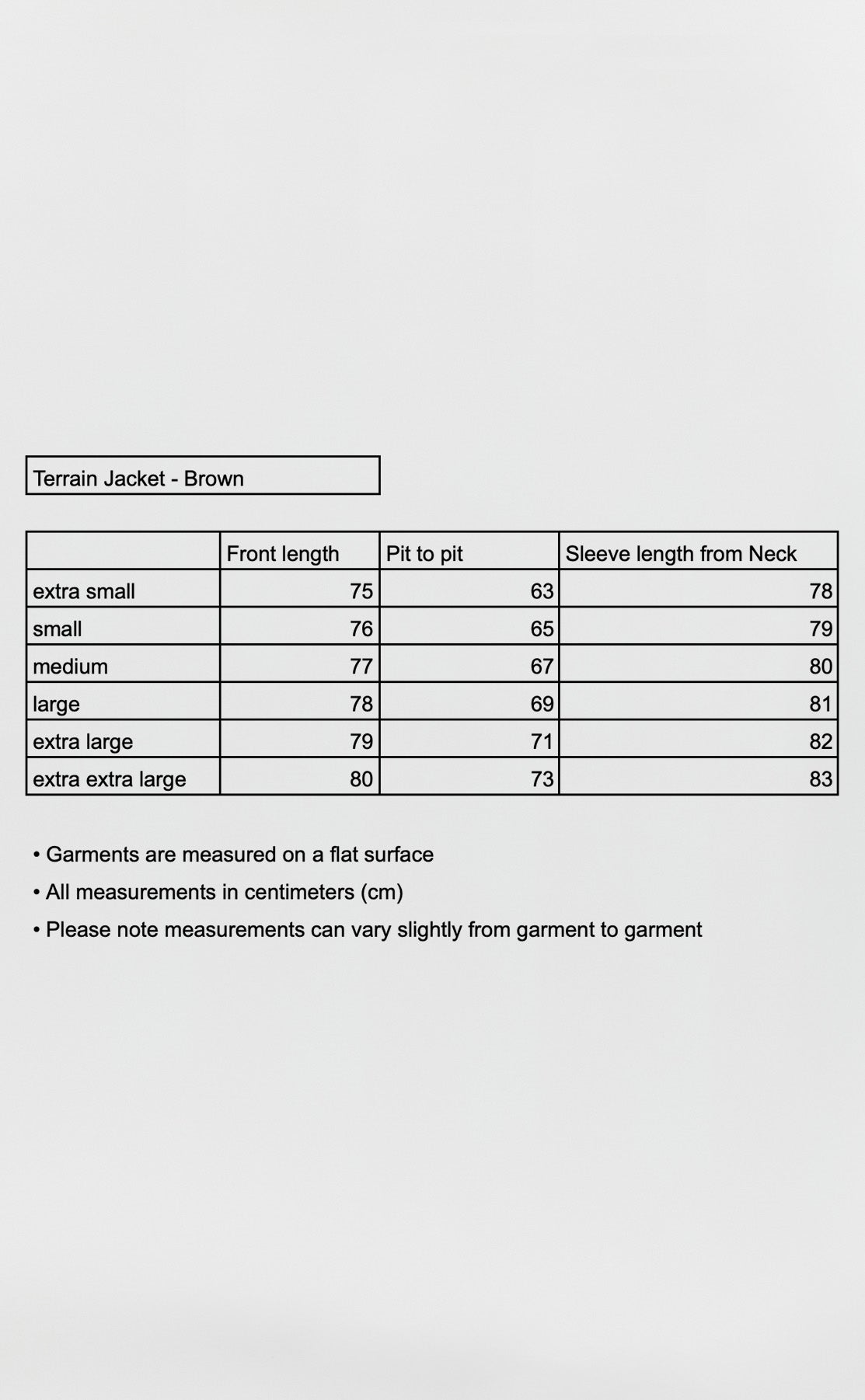 Terrain Jacket - Brown