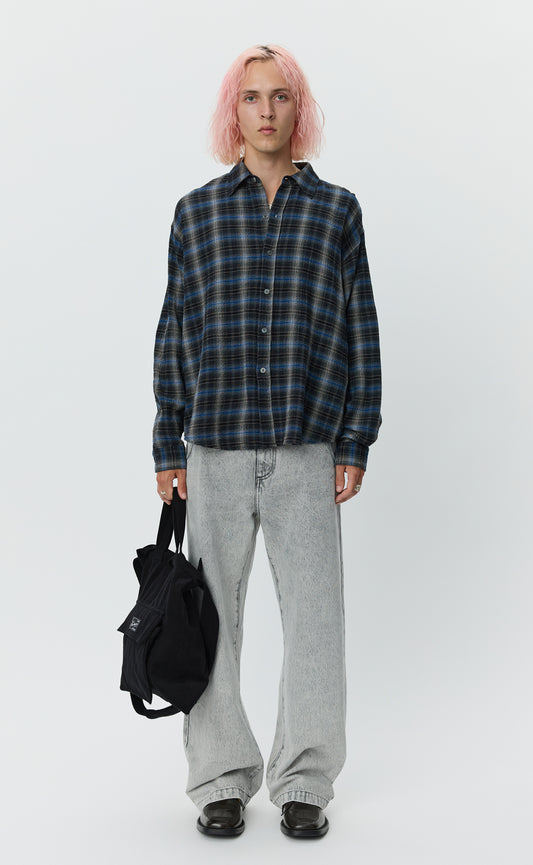 Vacation Shirt - Black Shadow Check