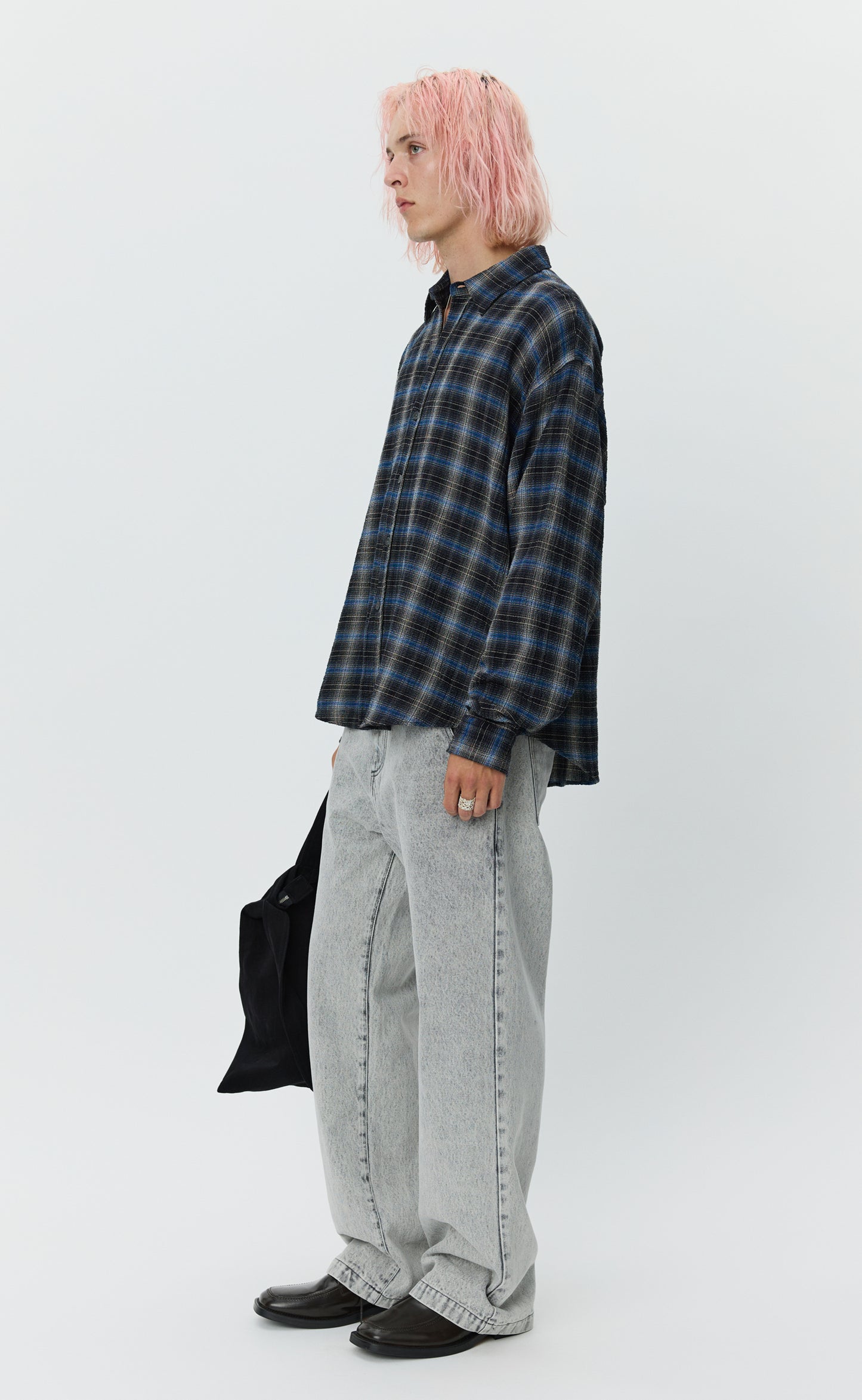 Vacation Shirt - Black Shadow Check