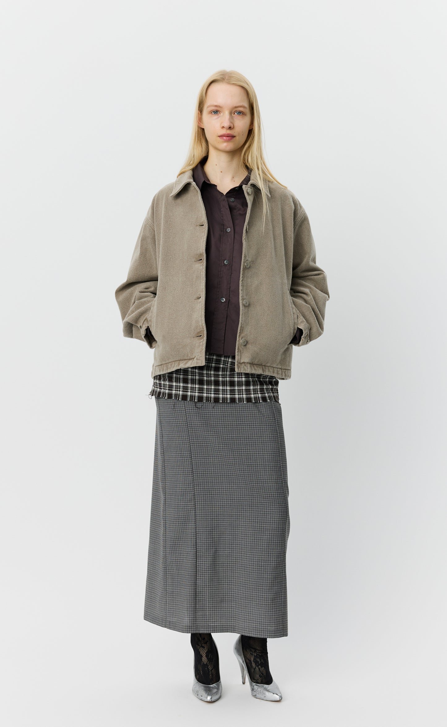 Womens Painters Jacket - Brushed Mudstone