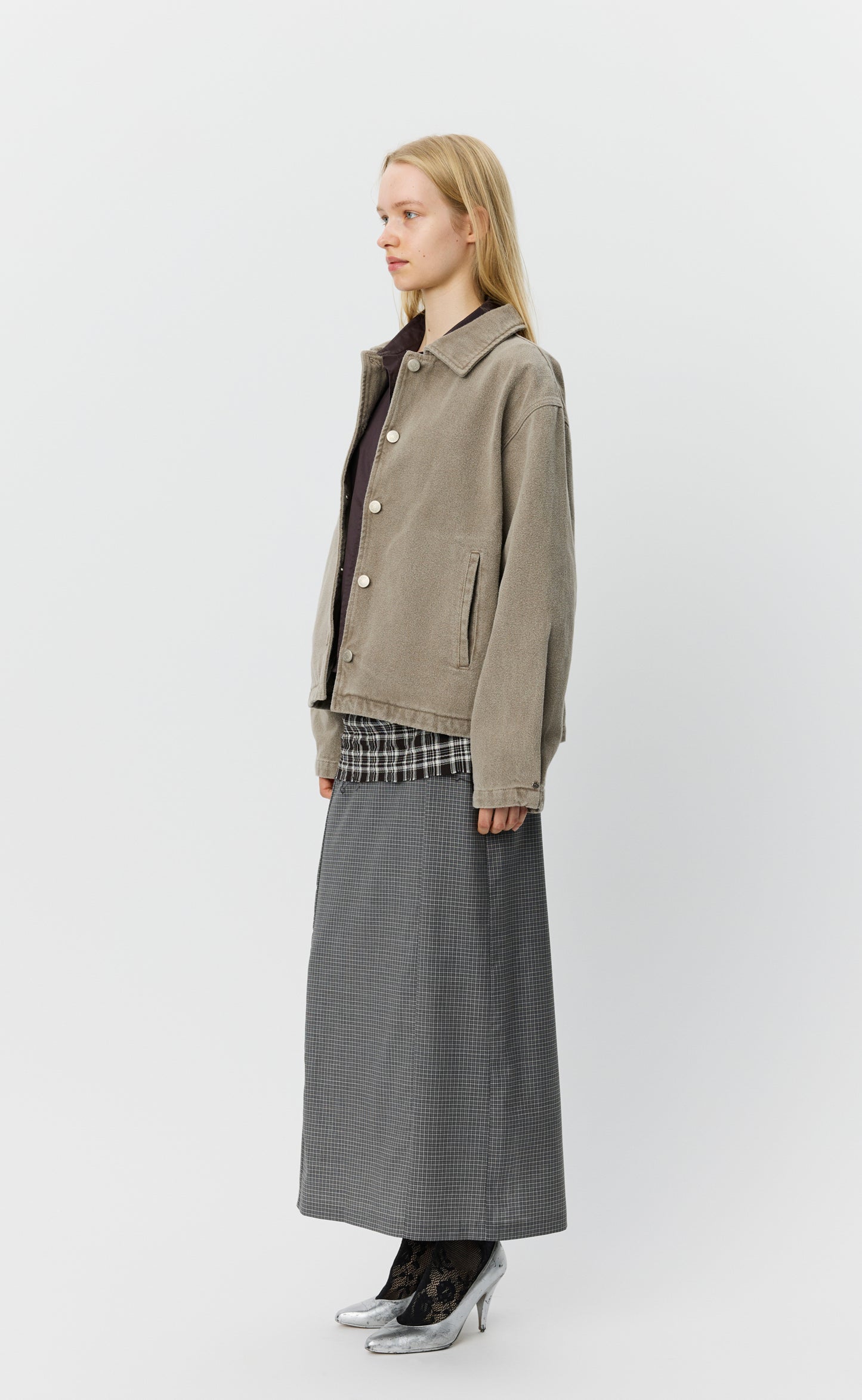 Womens Painters Jacket - Brushed Mudstone