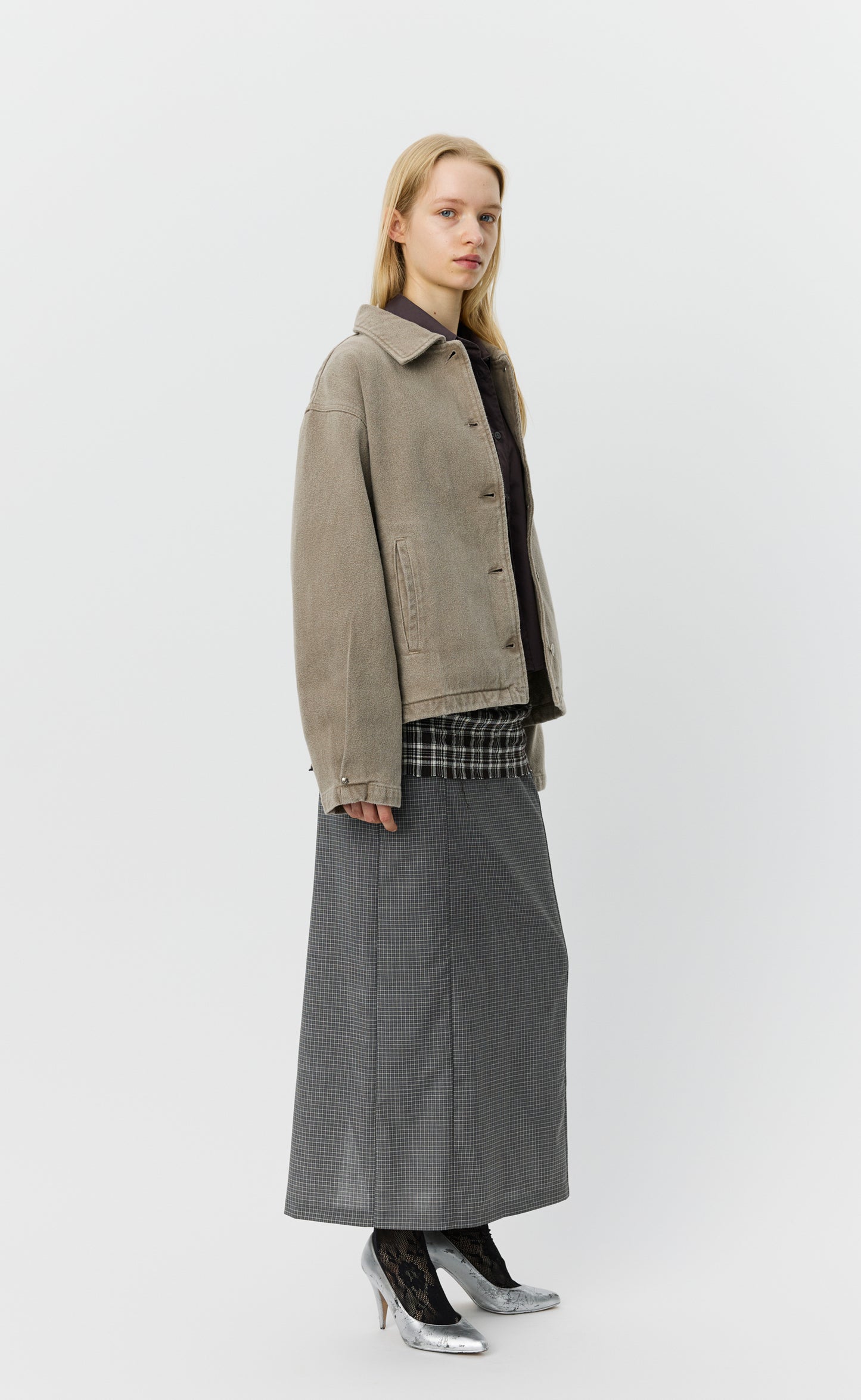Womens Painters Jacket - Brushed Mudstone