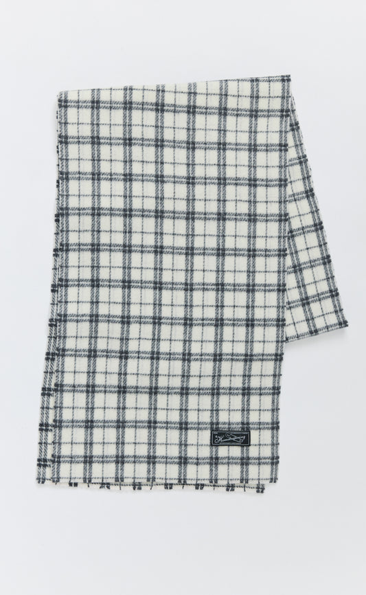 Facade Scarf - Off White Check