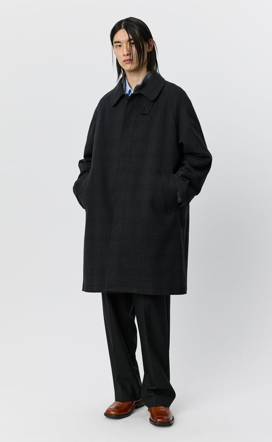 Accession Coat - Anthracite Glen Check