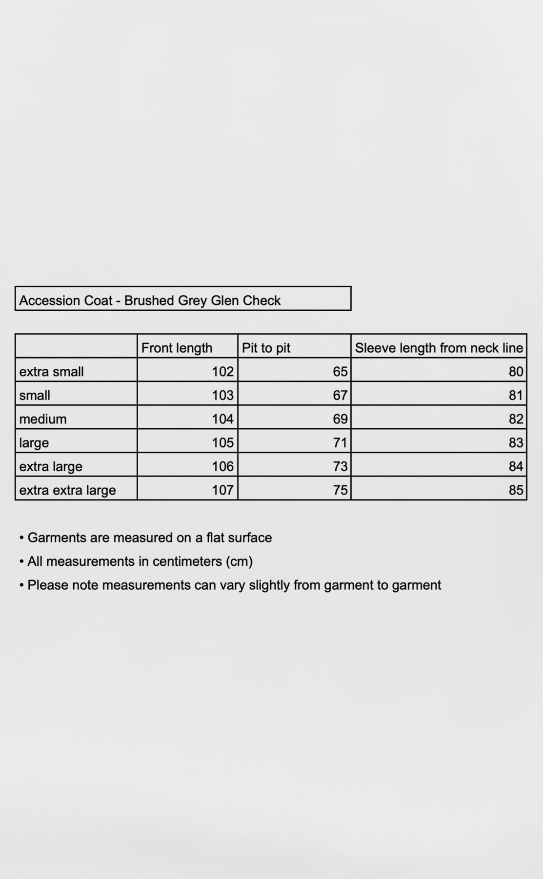 Accession Coat - Brushed Grey Glen Check