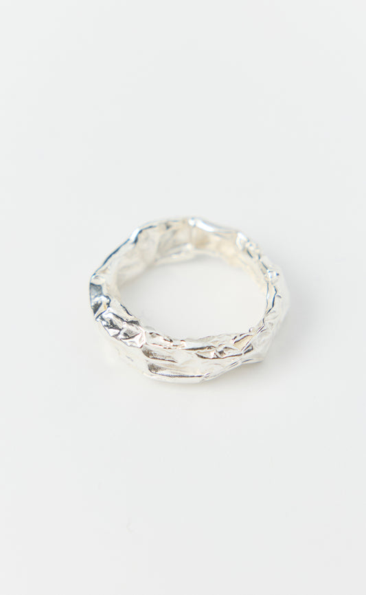 Foil Ring - Brushed Silver