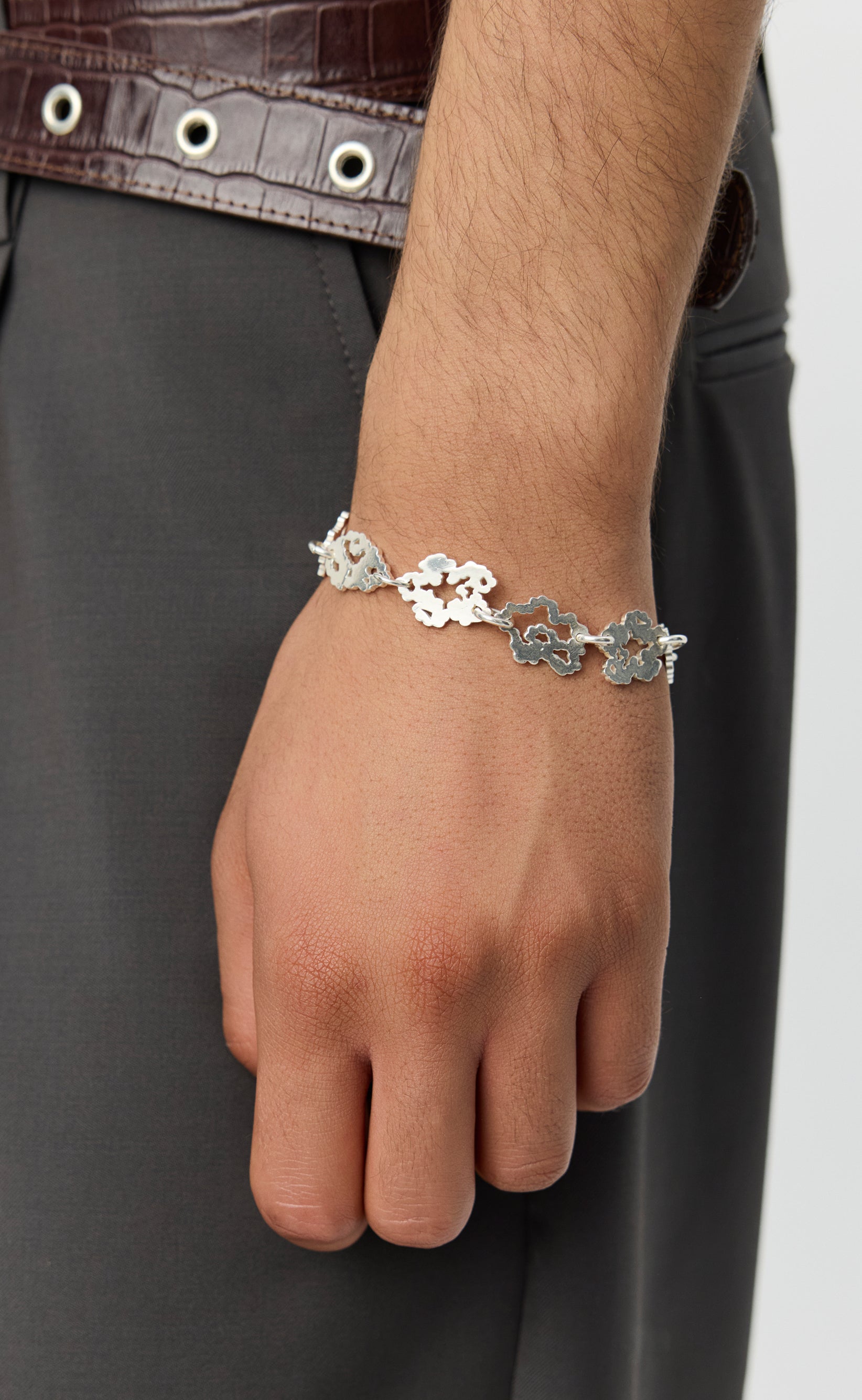 Flower Bracelet - Brushed Silver – mfpen