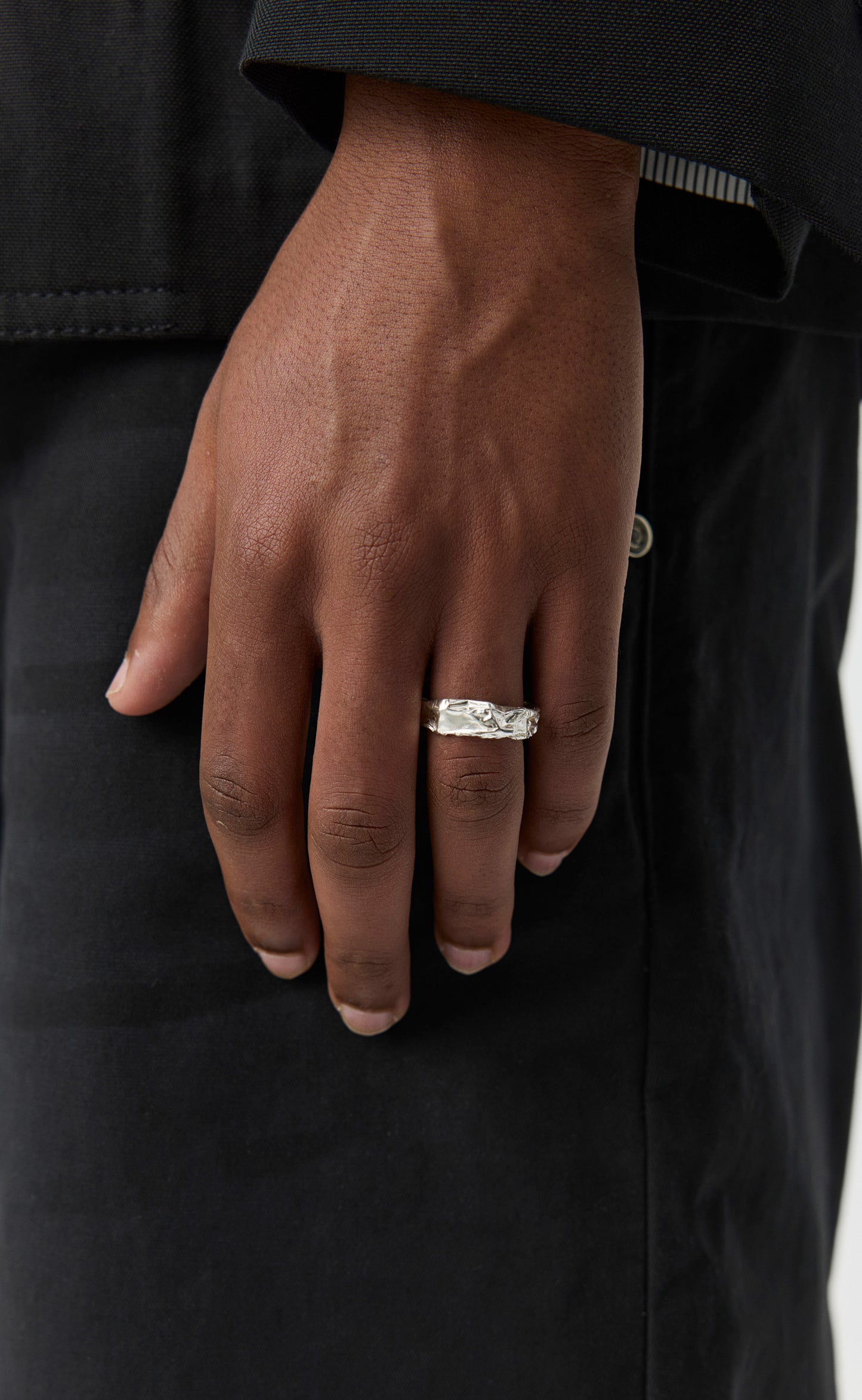 Foil Ring - Brushed Silver