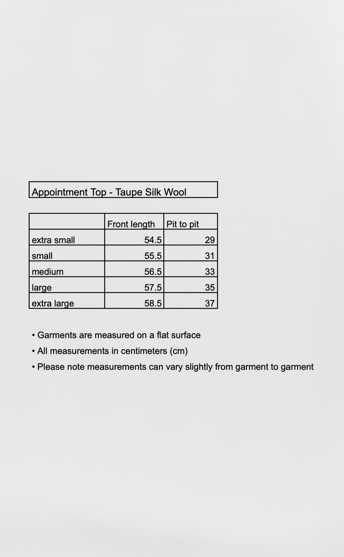 Appointment Top - Taupe Silk Wool