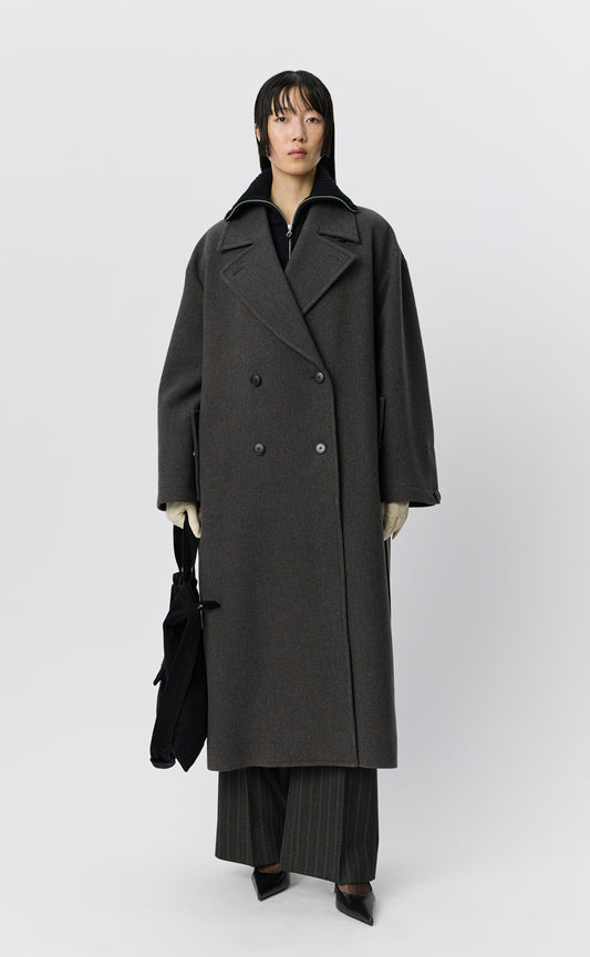 Auditor Coat - Ash Brown
