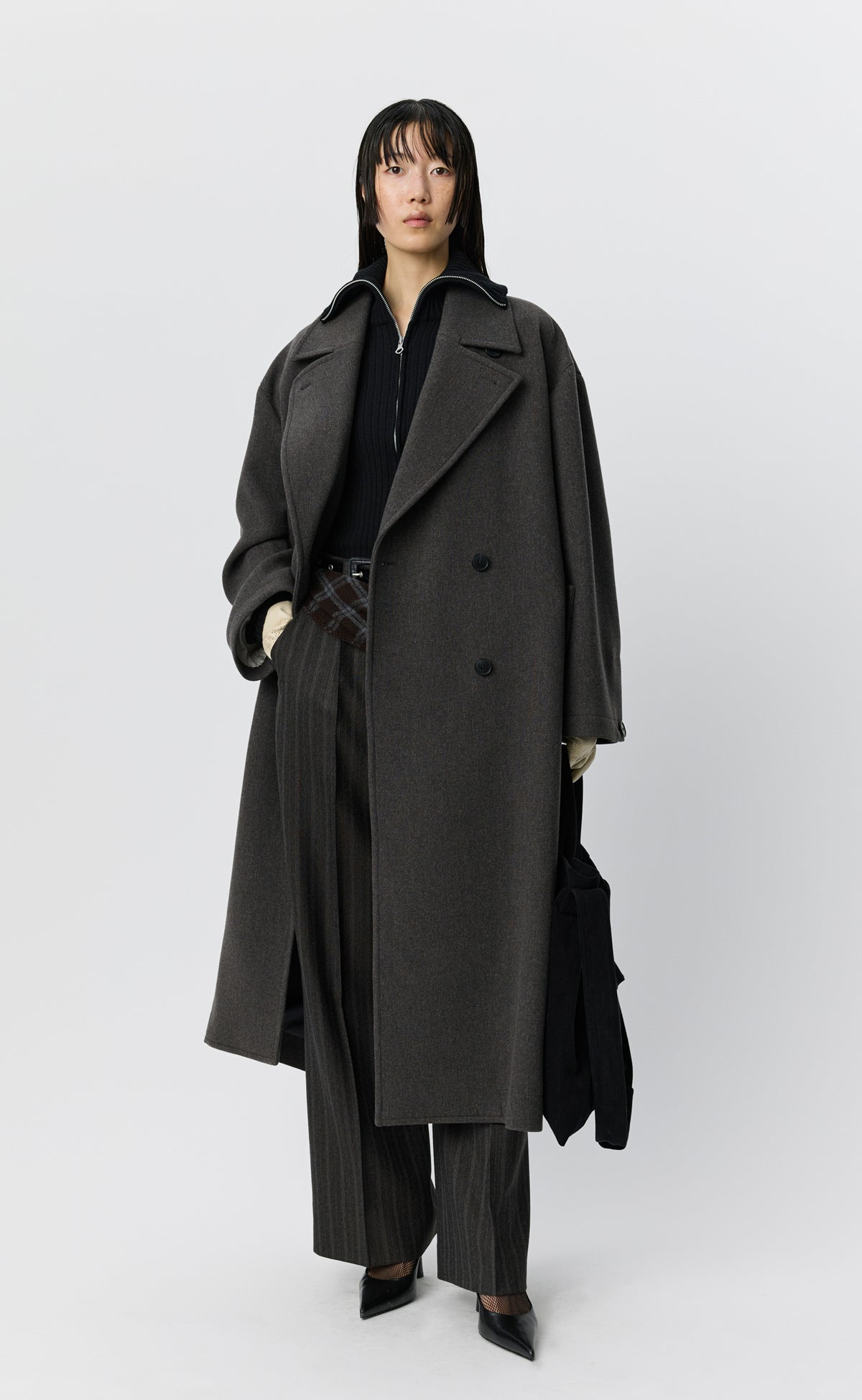 Auditor Coat - Ash Brown