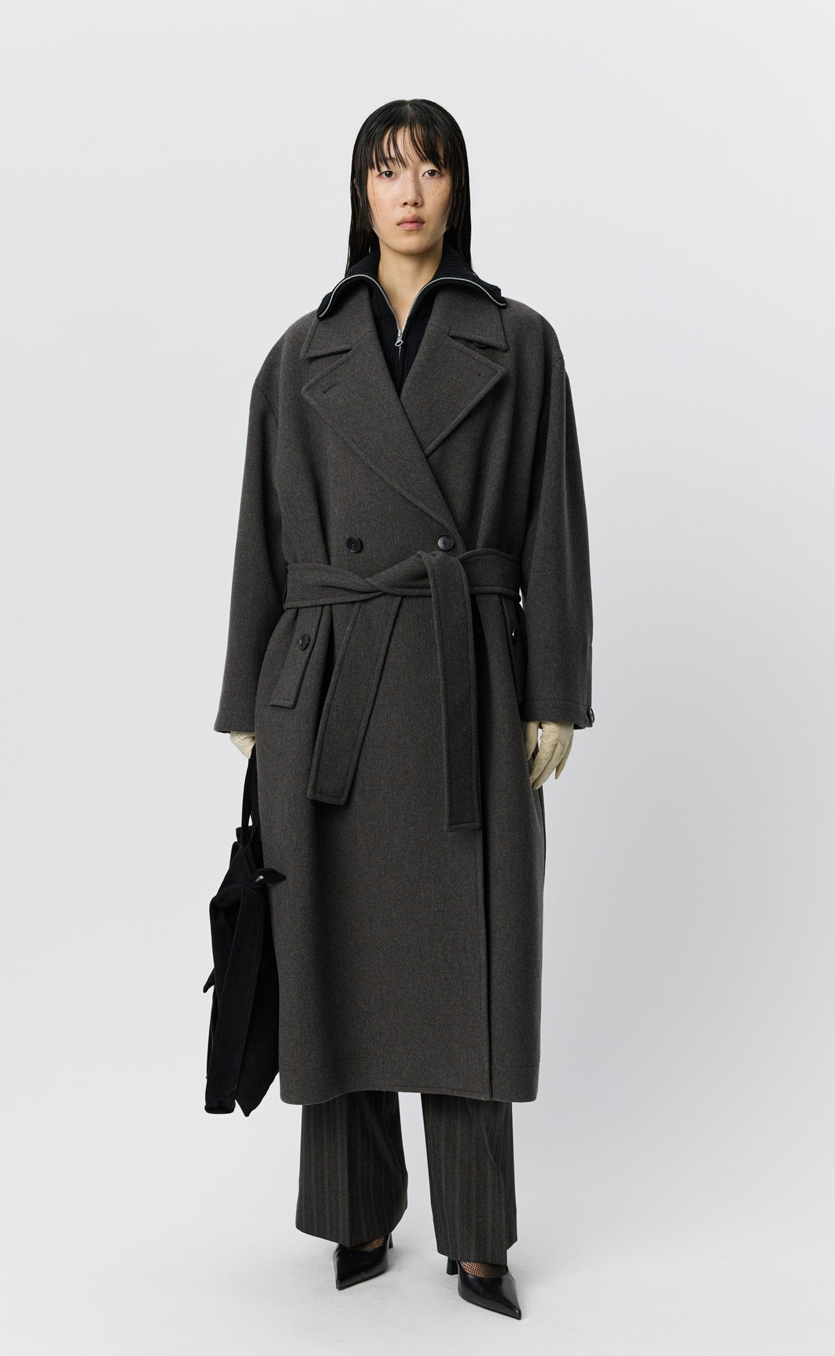 Auditor Coat - Ash Brown