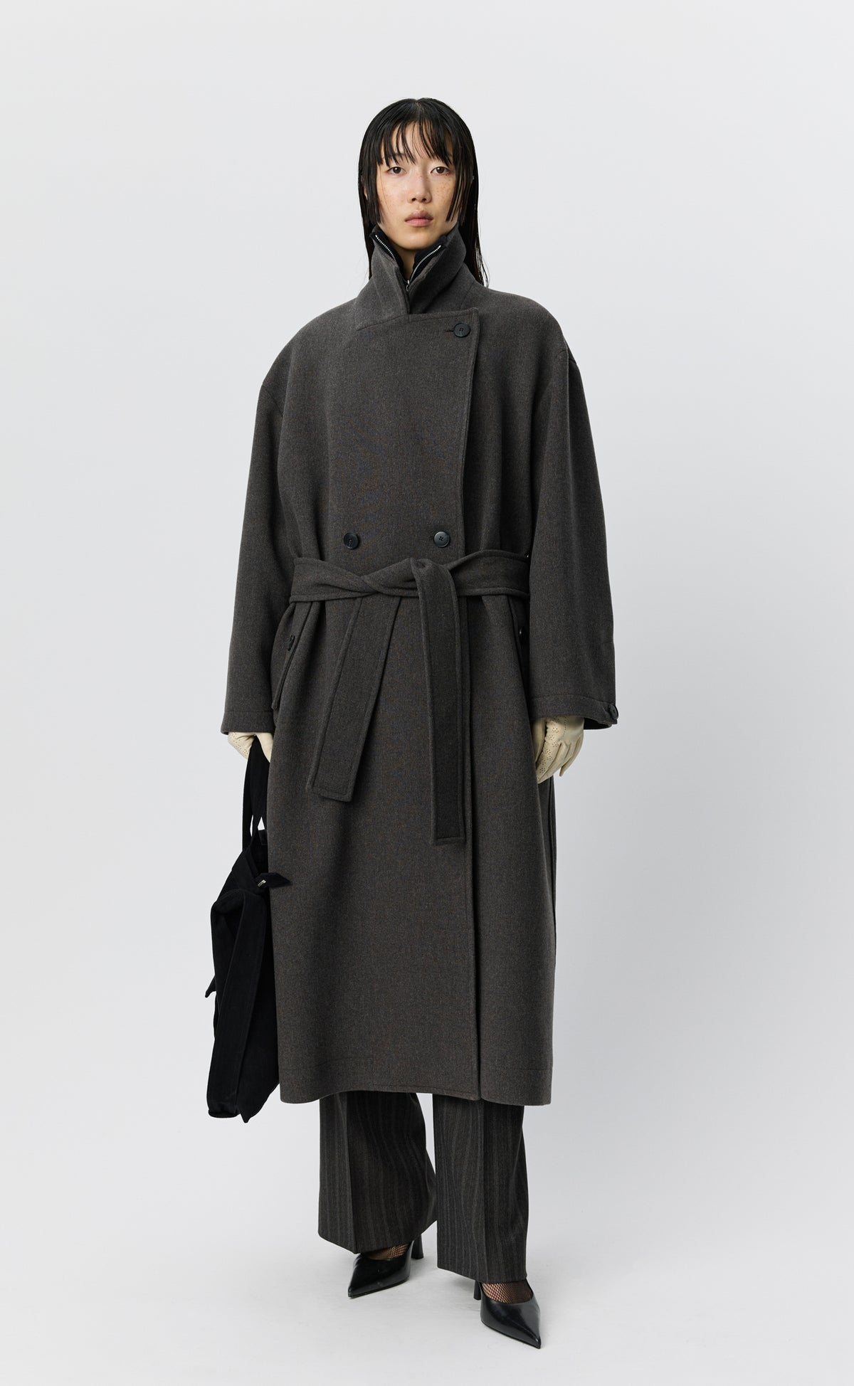 Auditor Coat - Ash Brown