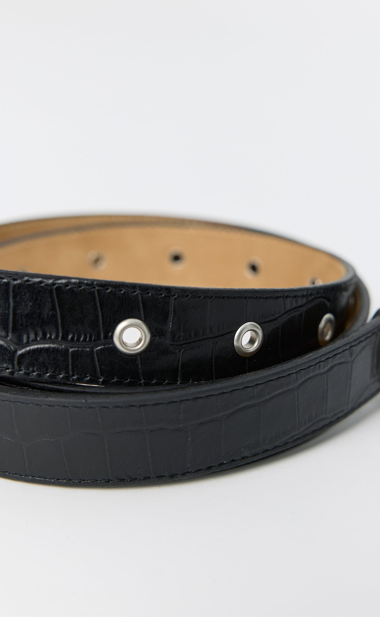 Drivers Belt - Black Croc