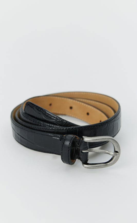 Occasion Belt - Black Croc