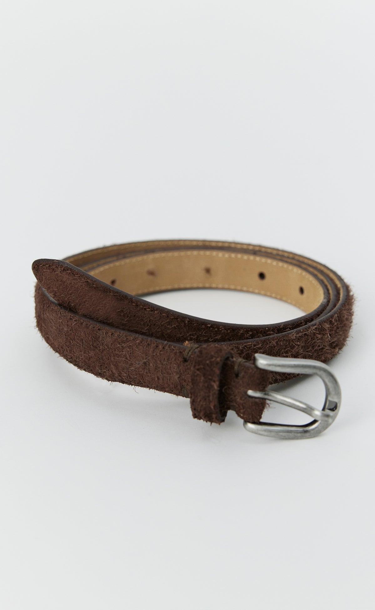 Purpose Belt - Brown Fuzzy Suede