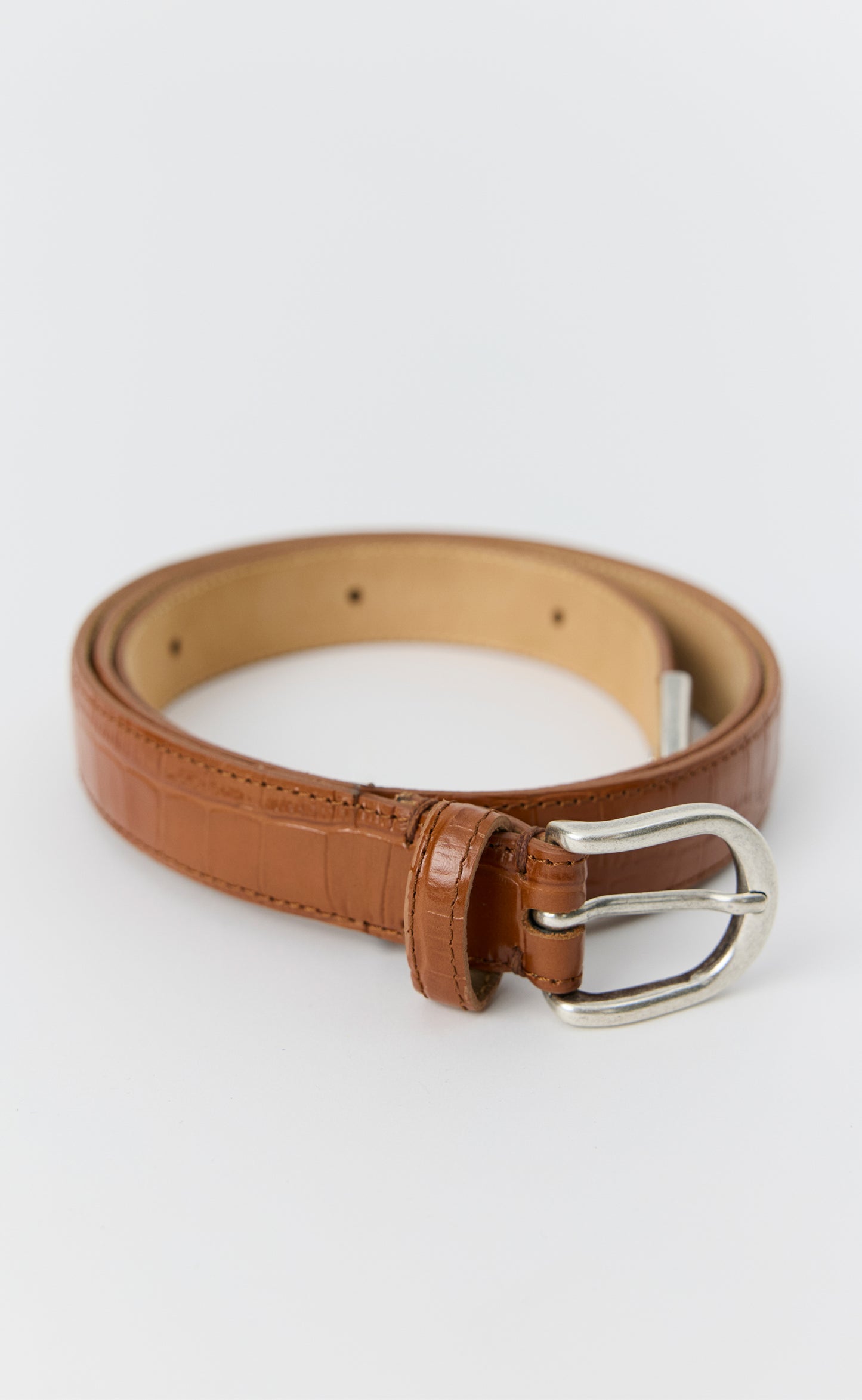 Occasion Belt - Russet Croc