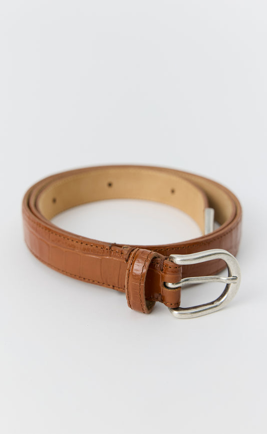 Occasion Belt - Russet Croc