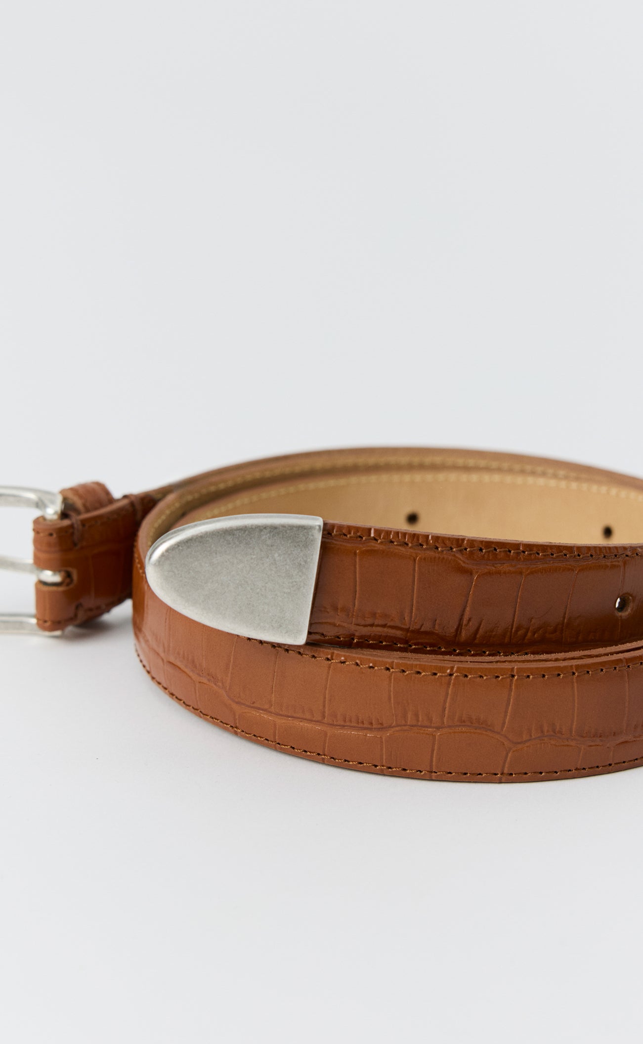 Occasion Belt - Russet Croc