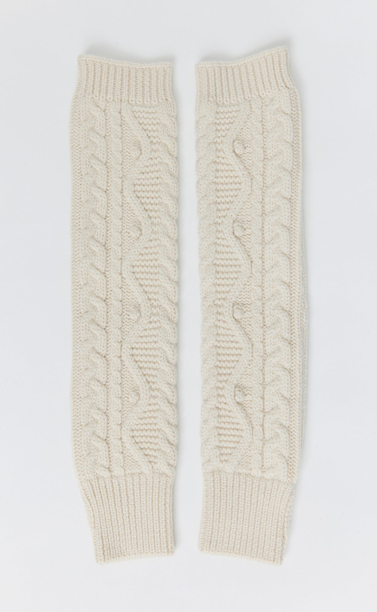 Cable Knit Sleeve Warmer - Ecru