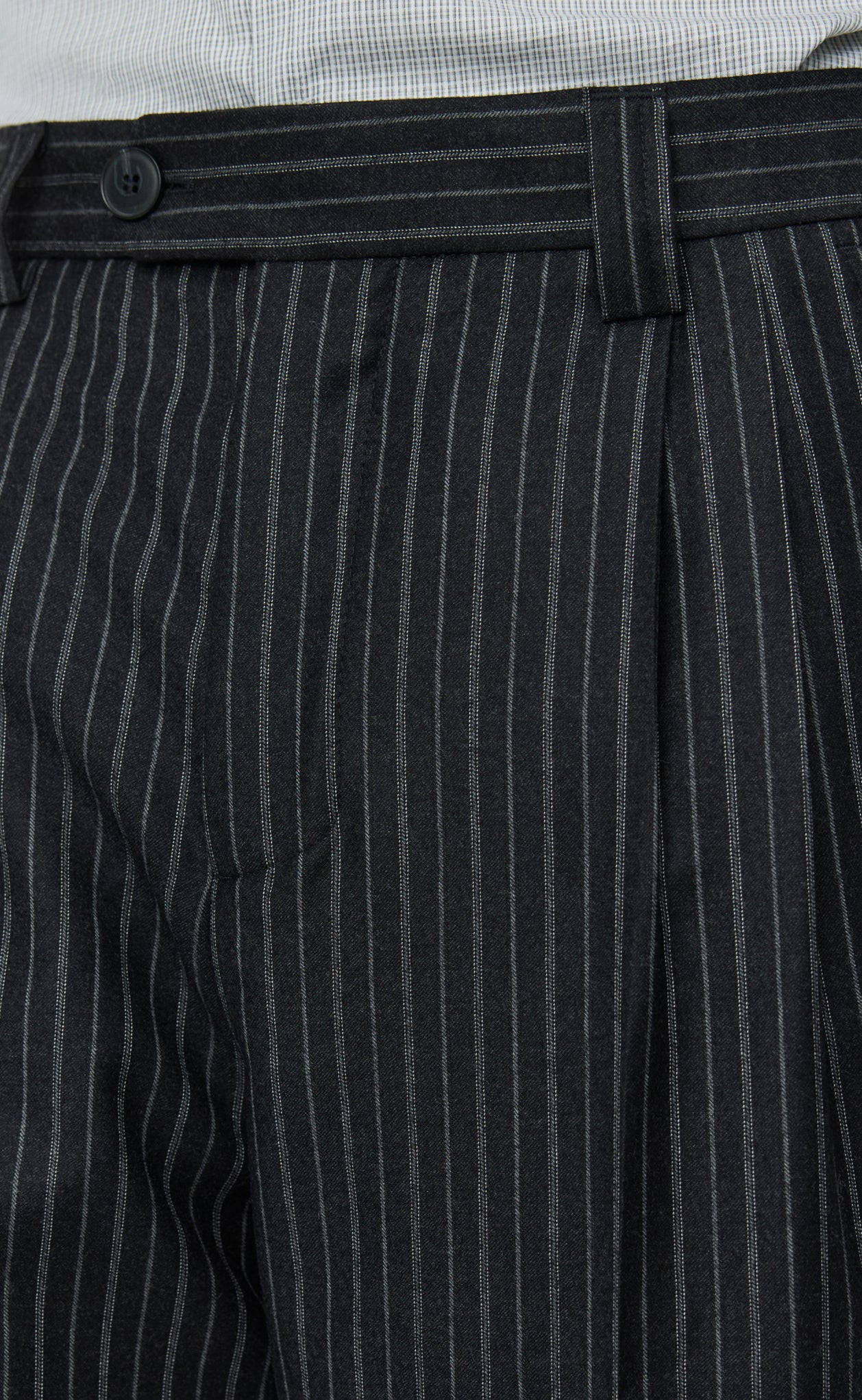 Classic Trousers - Anthracite Multi Stripe Wool