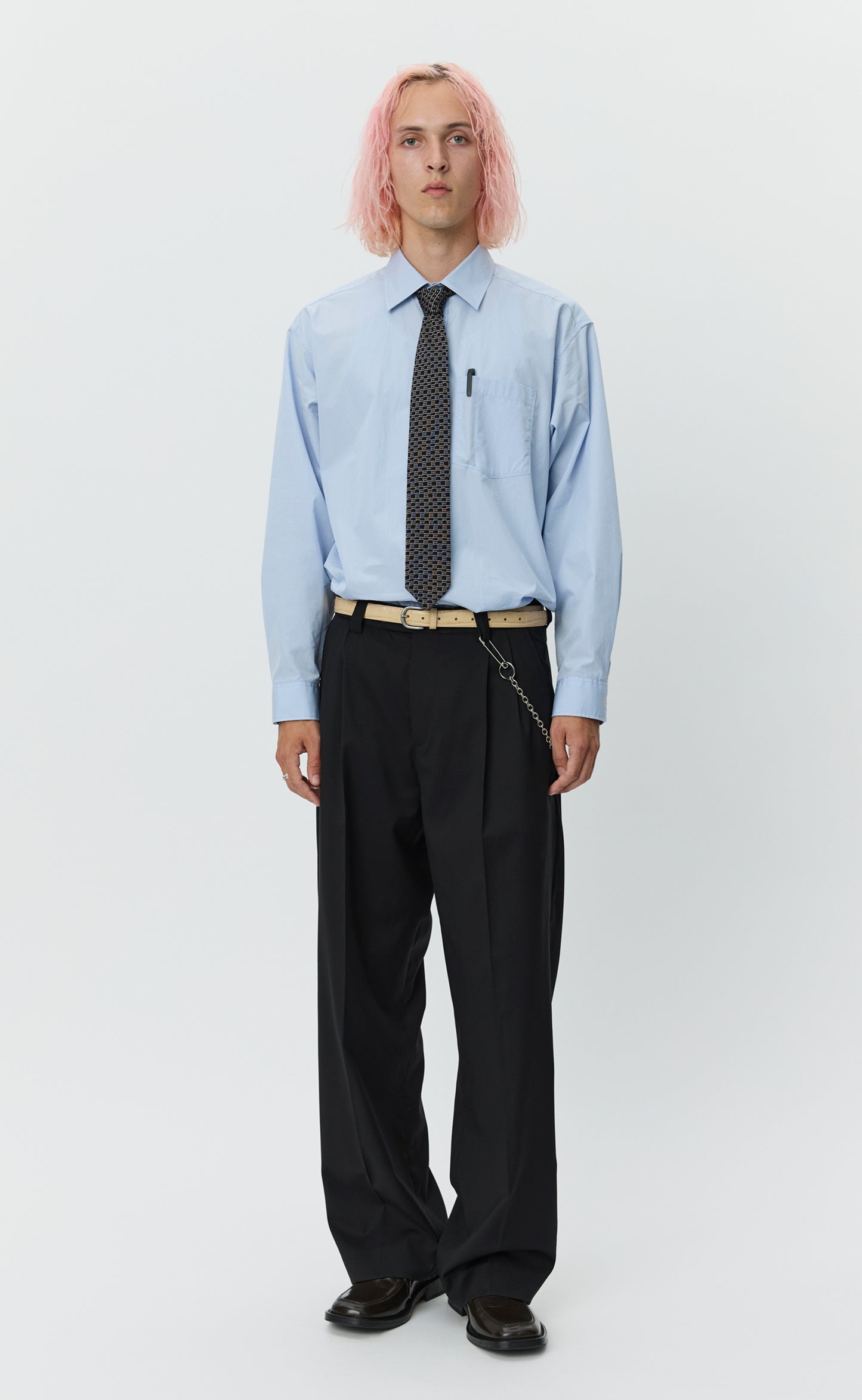 Classic Trousers - Black Twill Wool