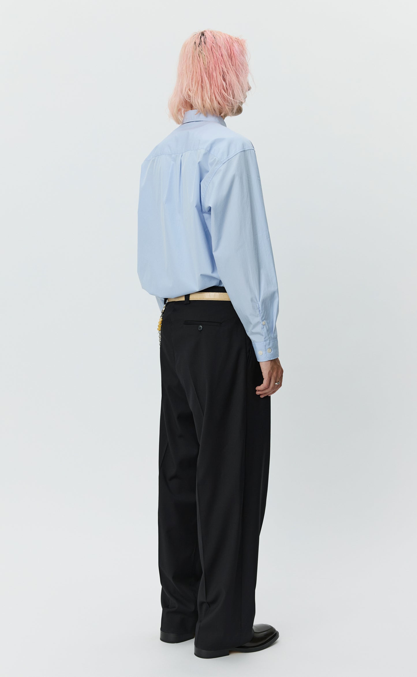 Classic Trousers - Black Twill Wool