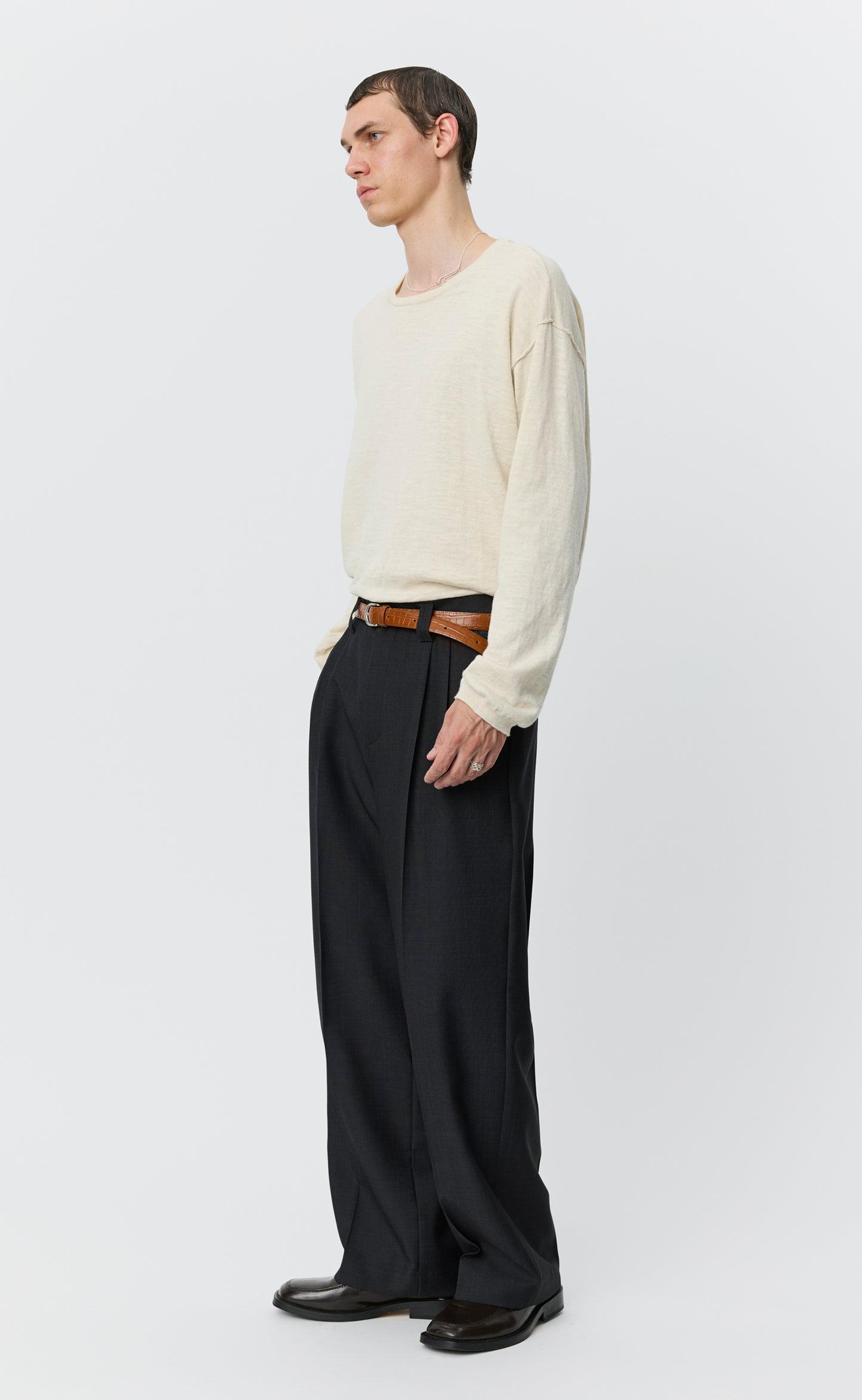 Classic Trousers - Dark Grey Grain