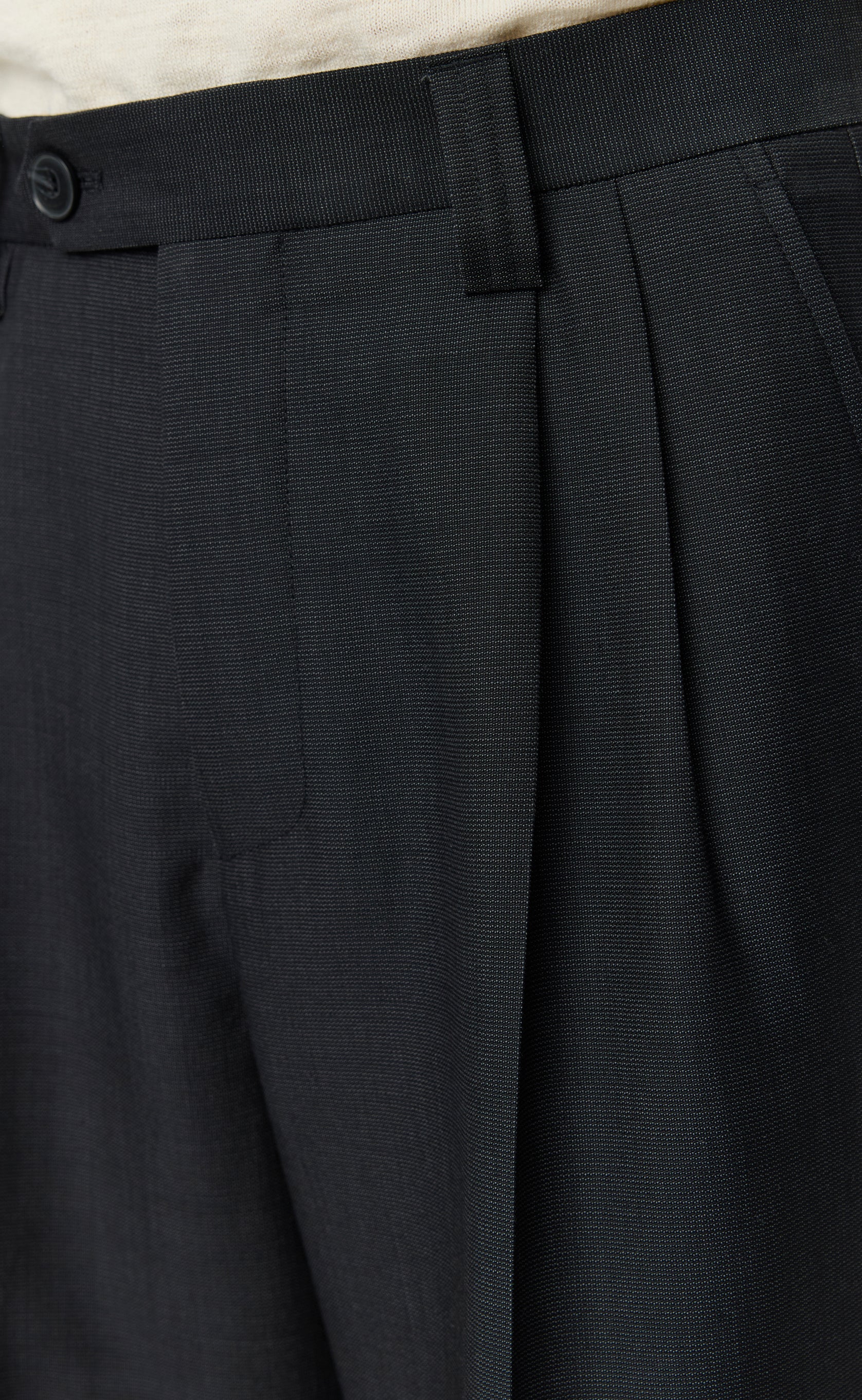 Mfpen Classic 2 Pleat スラックス Classic Trousers - Dark Grey Grain – mfpen
