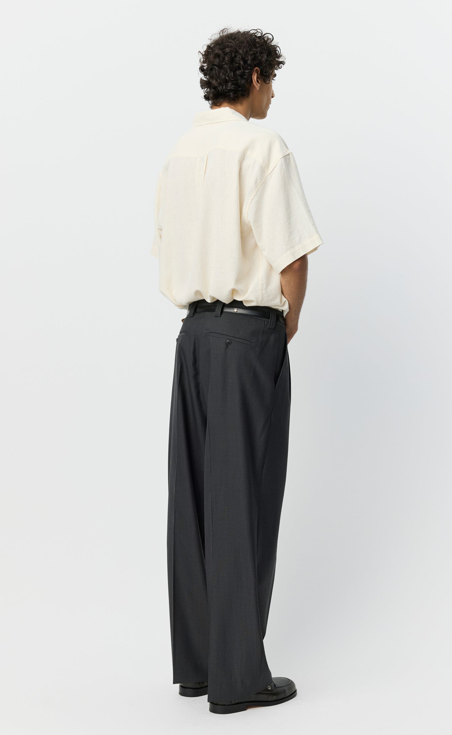Classic Trousers - Dark Grey Stripe