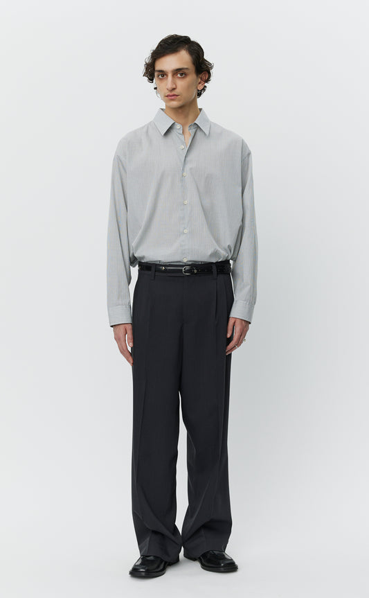 Classic Trousers - Dark Grey Wool